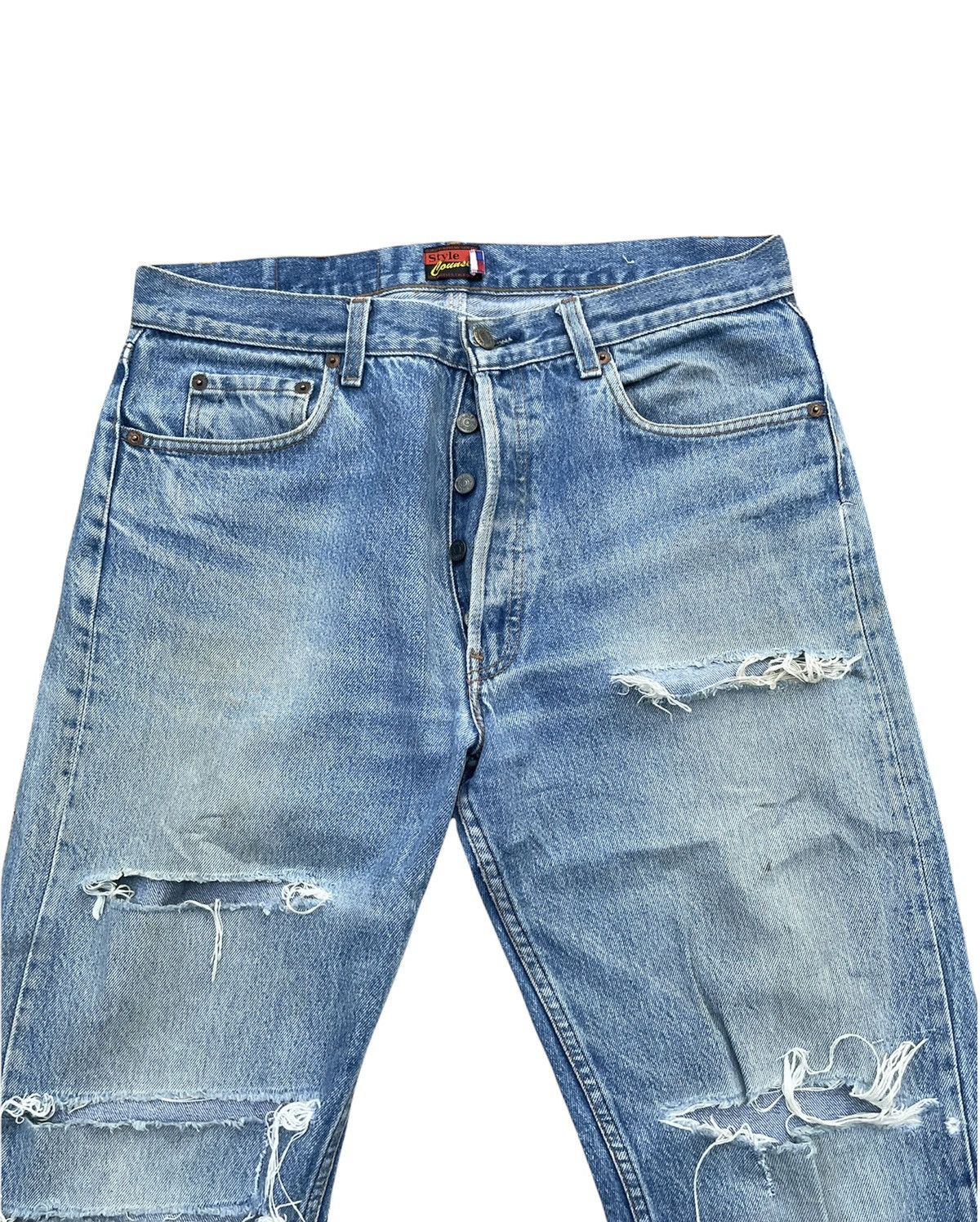 Levi's Vintage Levi’s 501 x Style Counsel 1986 Custom Distressed Size US 34 / EU 50 - 4 Thumbnail
