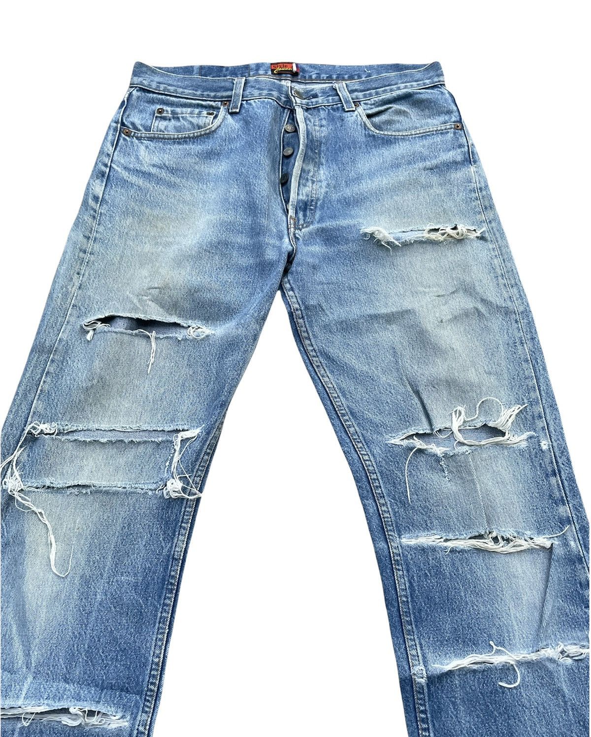 Levi's Vintage Levi’s 501 x Style Counsel 1986 Custom Distressed Size US 34 / EU 50 - 3 Thumbnail