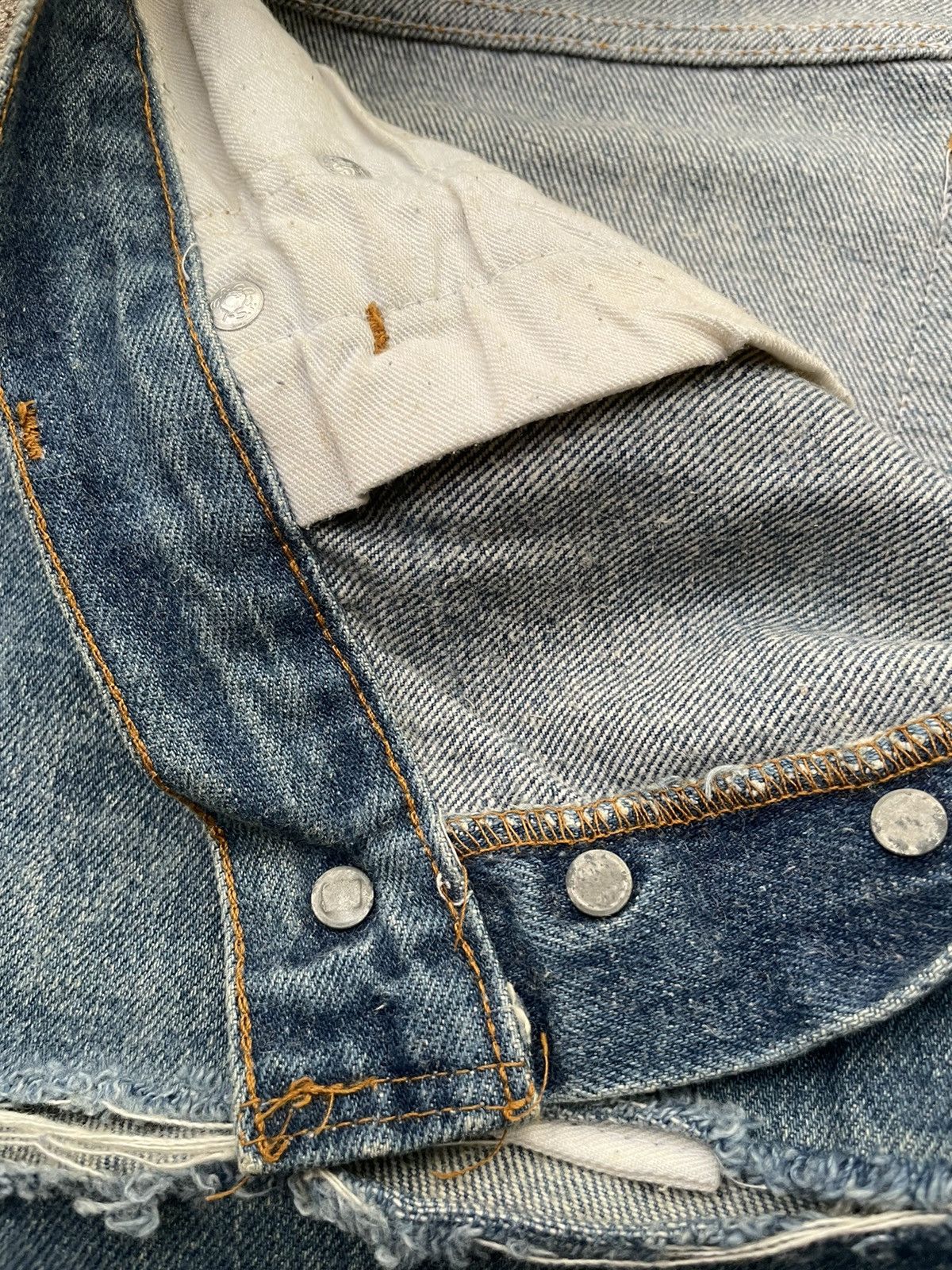 Levi's × Vintage Vintage Levis 501 1983 USA Aging Distressed Denim Size US 34 / EU 50 - 14 Thumbnail