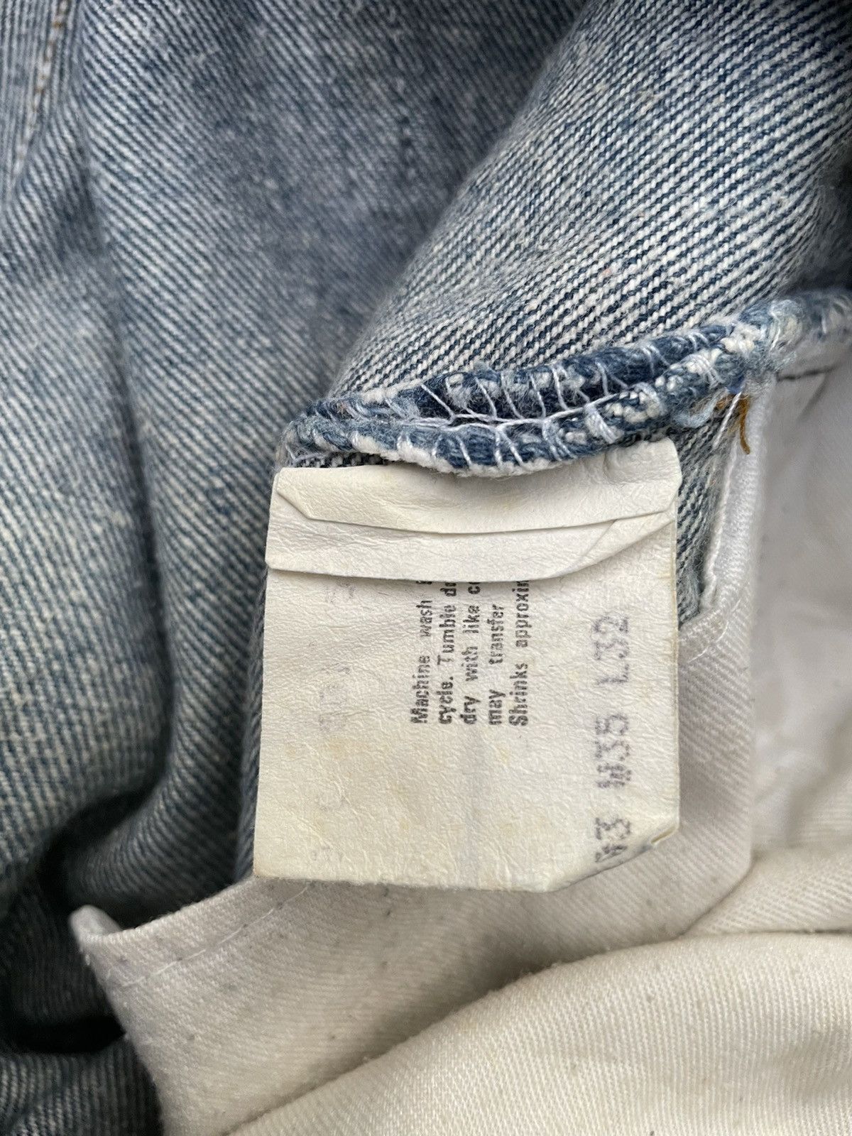 Levi's × Vintage Vintage Levis 501 1983 USA Aging Distressed Denim Size US 34 / EU 50 - 12 Thumbnail