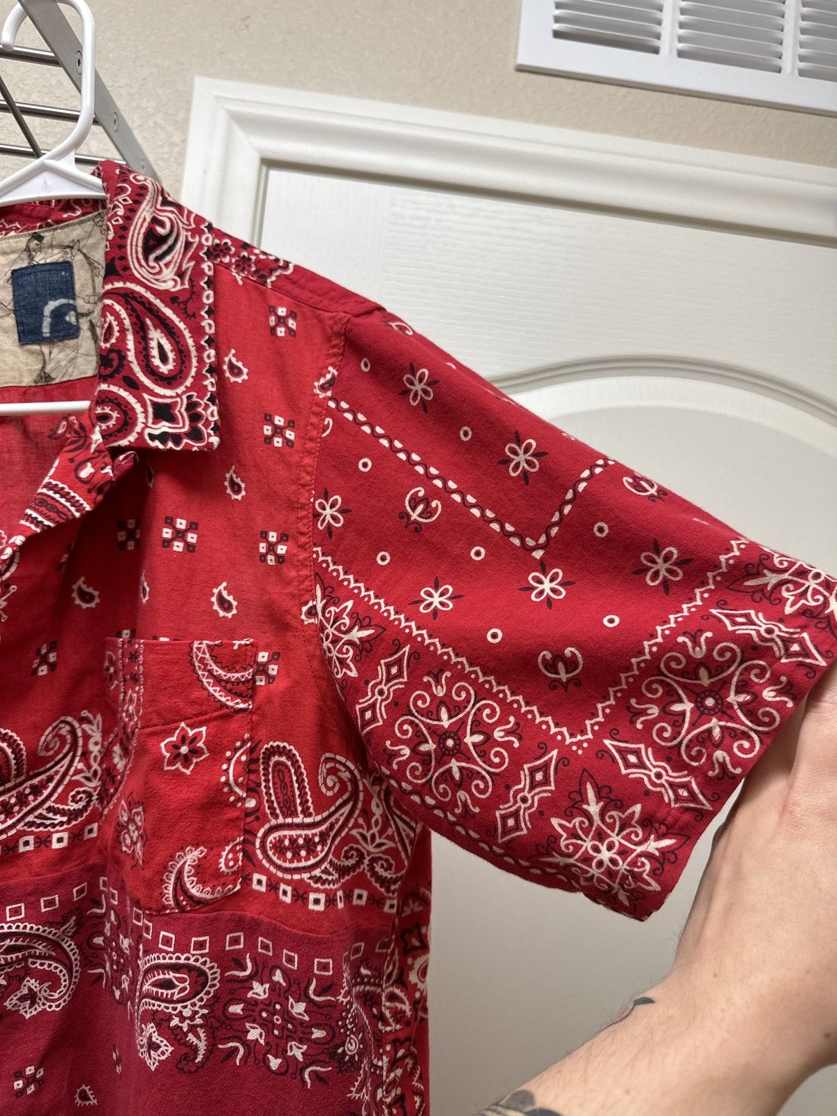 Visvim Visvim Wallis Shirt S/S Indigo Camping Trailer Exclusive Size US L / EU 52-54 / 3 - 4 Thumbnail