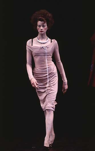 image of Vivienne Westwood Fall 1997 Draped Dress in Black, Women's (Size Medium)