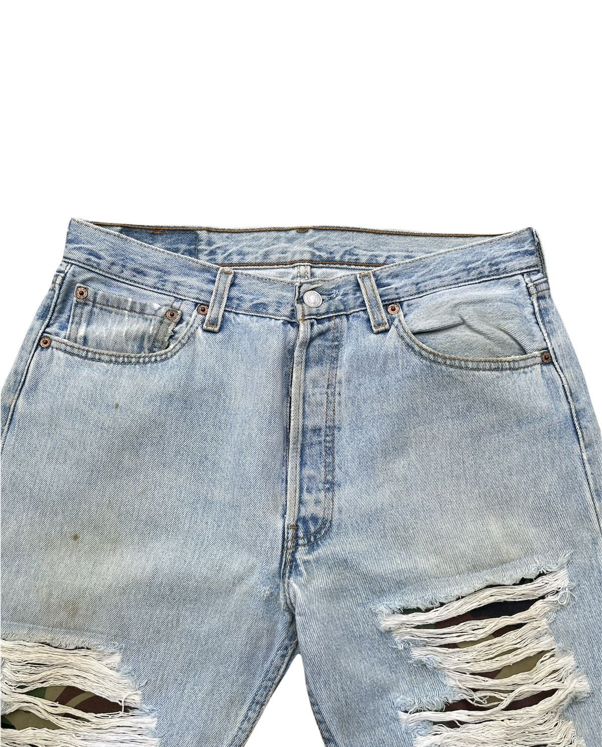 Levi's × Vintage Vintage Levi’s 501 2000 Usa Aging Custom Distressed Size US 32 / EU 48 - 5 Thumbnail