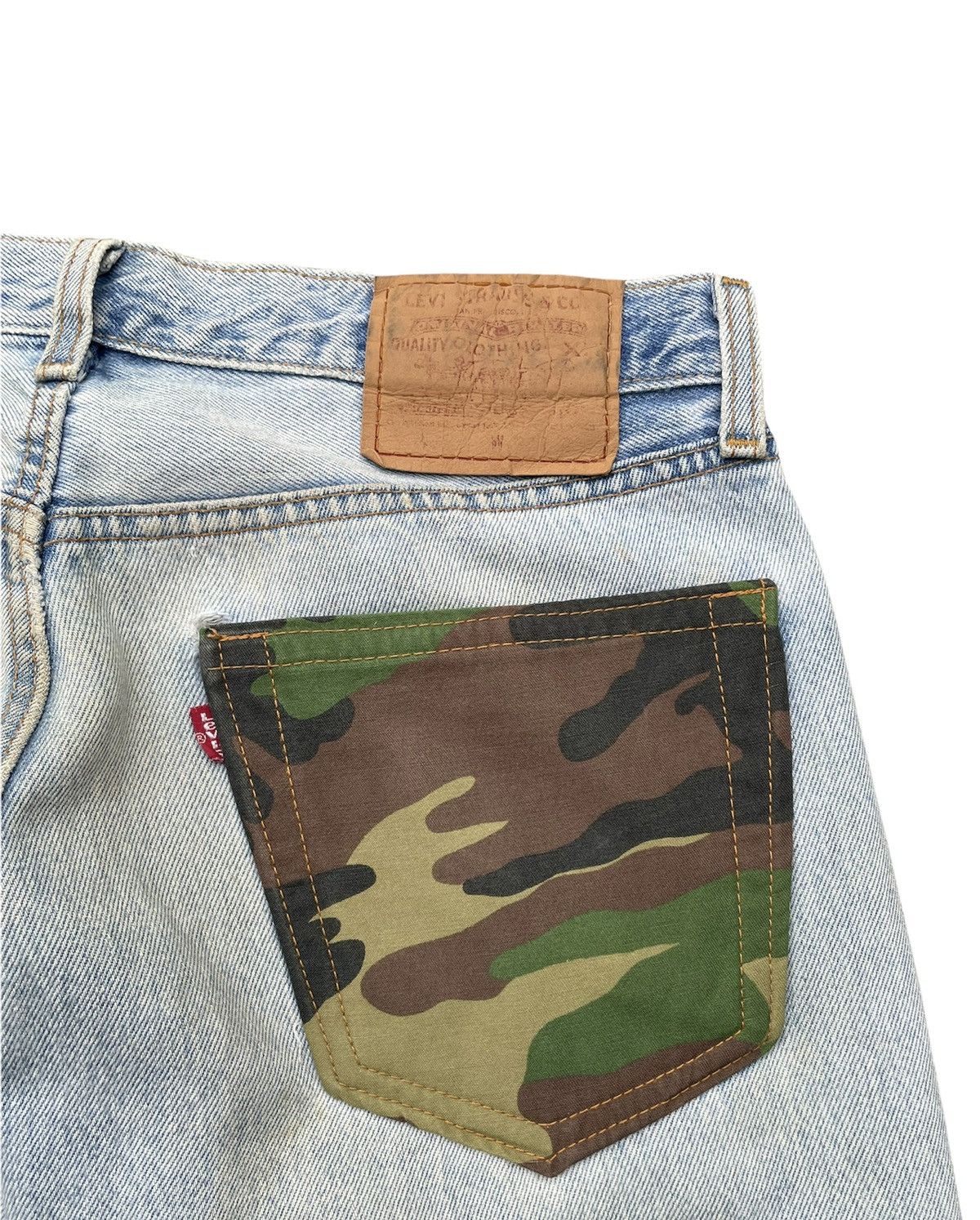 Levi's × Vintage Vintage Levi’s 501 2000 Usa Aging Custom Distressed Size US 32 / EU 48 - 10 Thumbnail