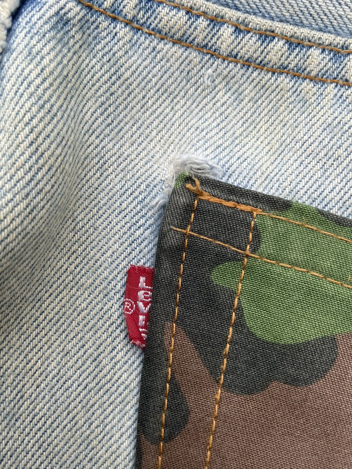 Levi's × Vintage Vintage Levi’s 501 2000 Usa Aging Custom Distressed Size US 32 / EU 48 - 12 Thumbnail