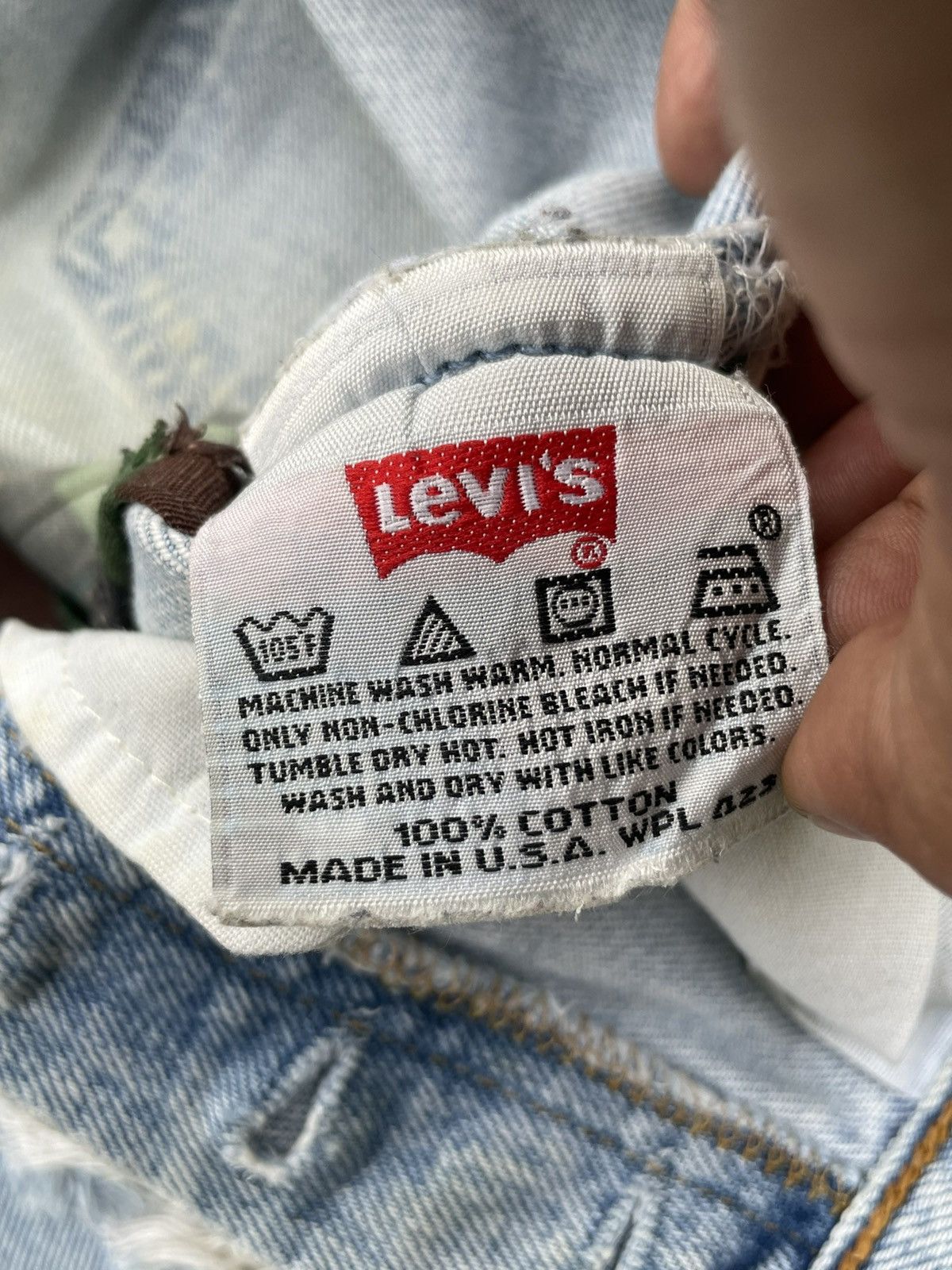 Levi's × Vintage Vintage Levi’s 501 2000 Usa Aging Custom Distressed Size US 32 / EU 48 - 14 Thumbnail