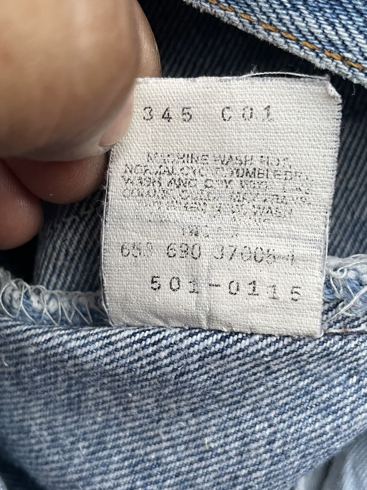 Levi's × Vintage Vintage 1990 Levis 501 e Stone Wash Distressed Size US 28 / EU 44 - 13 Thumbnail