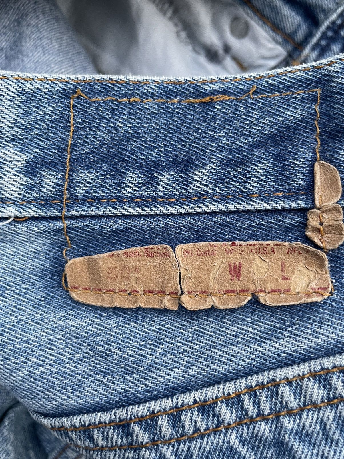 Levi's × Vintage Vintage 1990 Levis 501 e Stone Wash Distressed Size US 28 / EU 44 - 11 Thumbnail