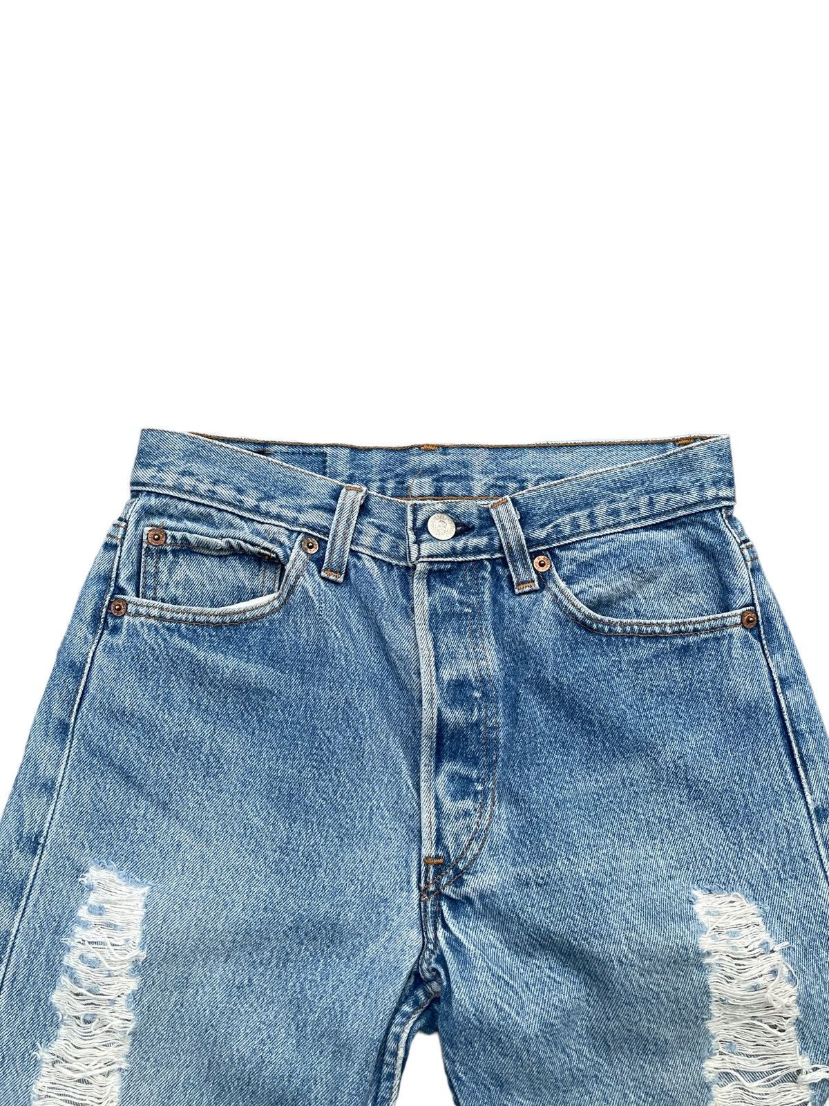 Levi's × Vintage Vintage 1990 Levis 501 e Stone Wash Distressed Size US 28 / EU 44 - 7 Thumbnail