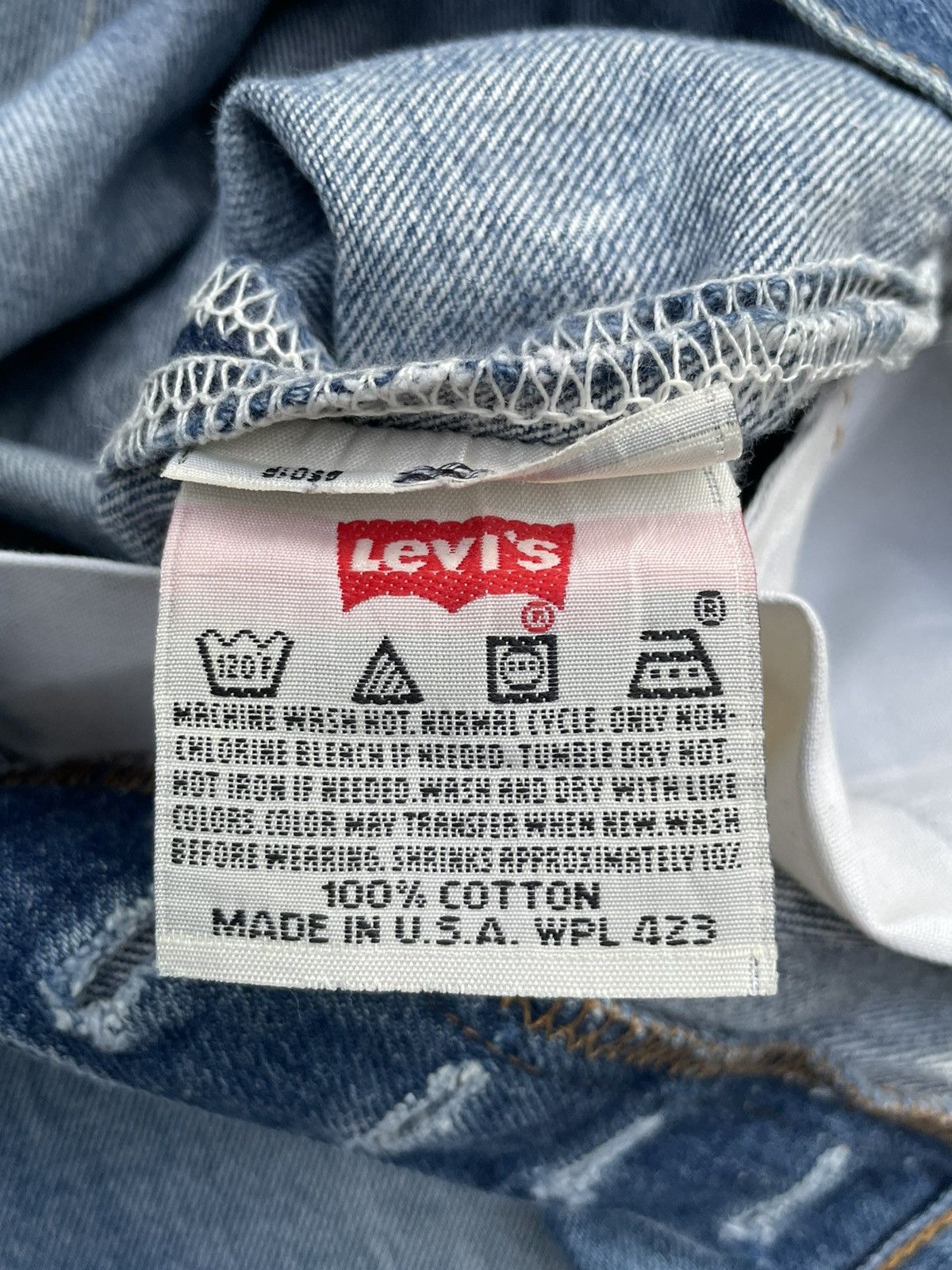 Levi's Vintage Levi’s 501XX Usa 1996 Aging Distressed Size US 31 - 13 Thumbnail