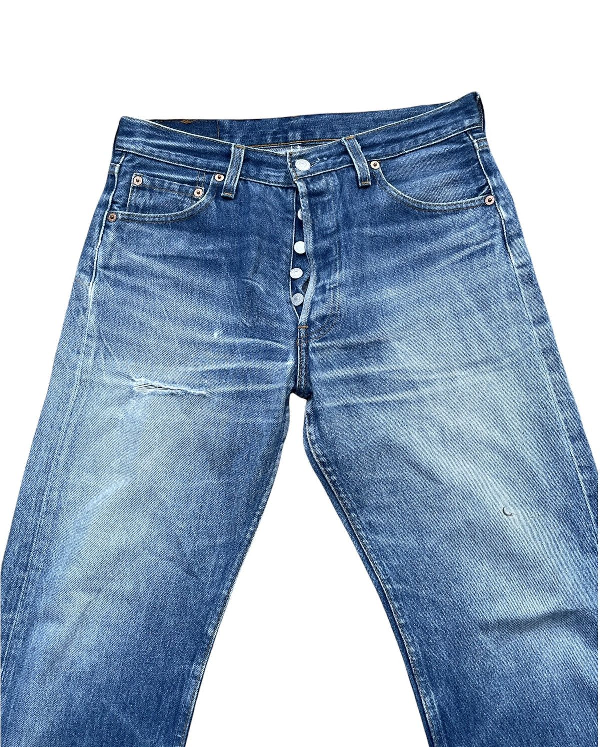 Levi's Vintage Levi’s 501XX Usa 1996 Aging Distressed Size US 31 - 3 Thumbnail