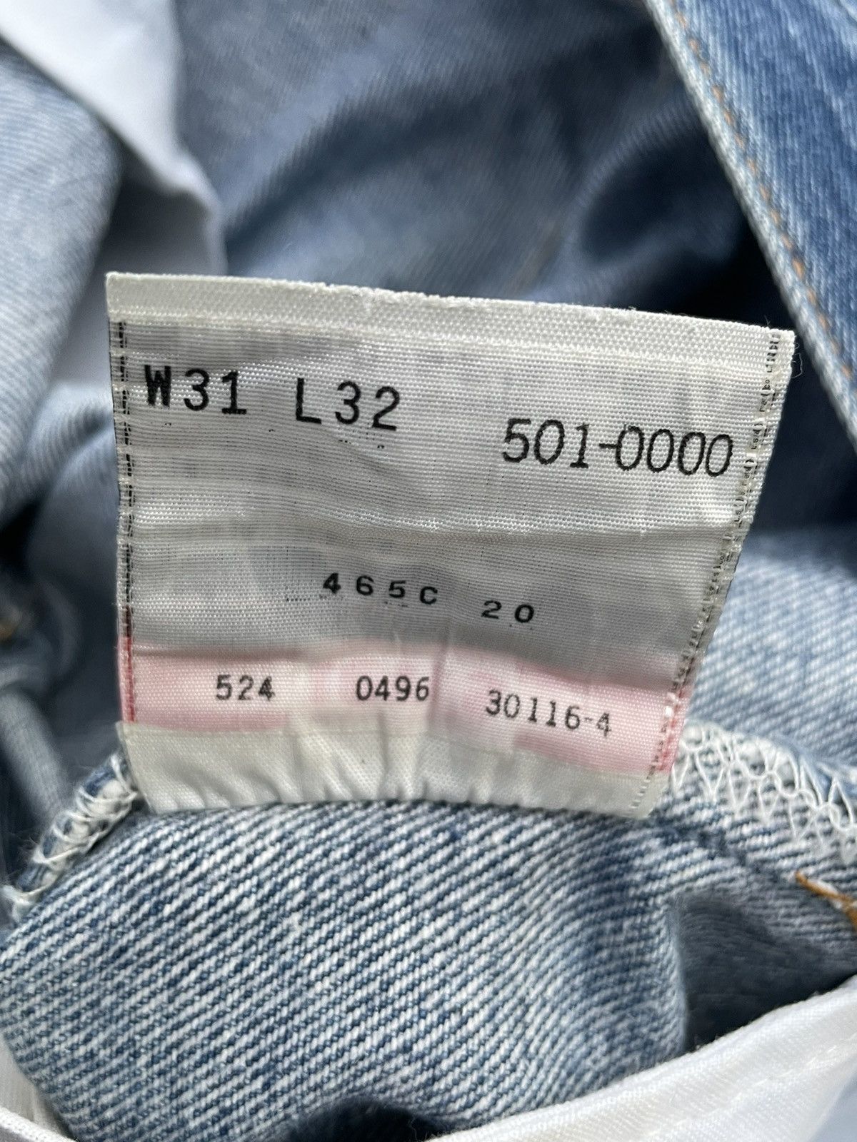 Levi's Vintage Levi’s 501XX Usa 1996 Aging Distressed Size US 31 - 12 Thumbnail