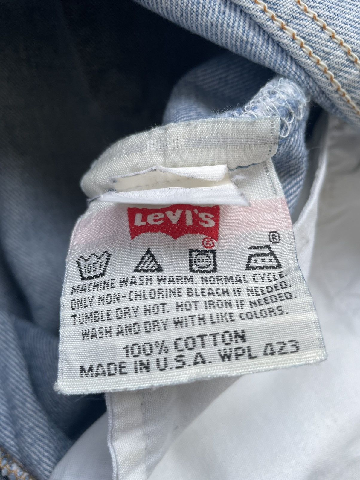 Levi's Vintage Levis 501 1996 USA Aging Faded Wash Distressed Size US 33 - 12 Thumbnail