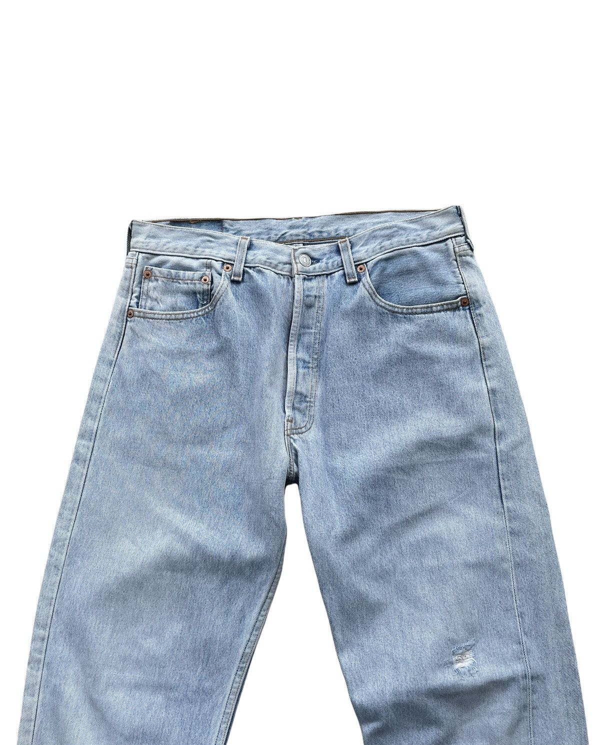 Levi's Vintage Levis 501 1996 USA Aging Faded Wash Distressed Size US 33 - 3 Thumbnail