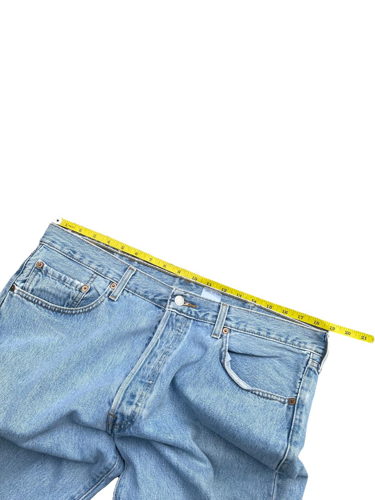 Levi's Vintage 2004 Levis 501 e Columbia Faded Light Wash Denim Size US 38 / EU 54 - 2 Thumbnail