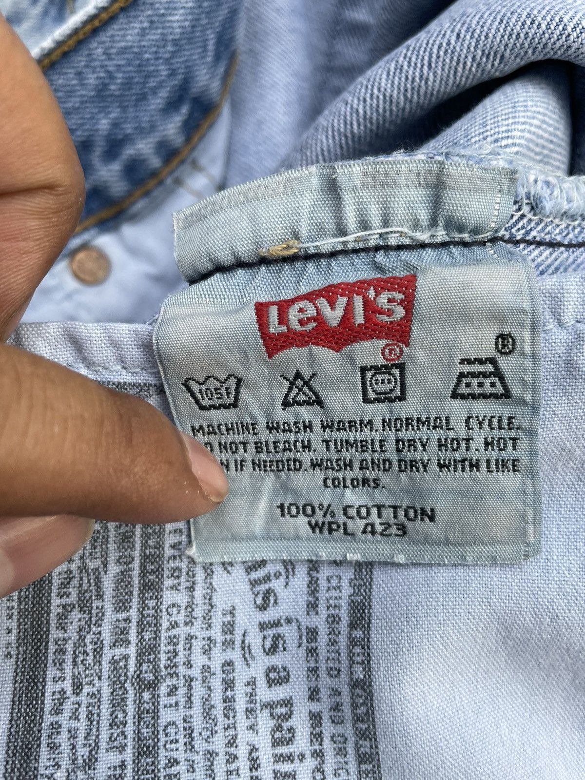 Levi's Vintage 2004 Levis 501 e Columbia Faded Light Wash Denim Size US 38 / EU 54 - 13 Thumbnail