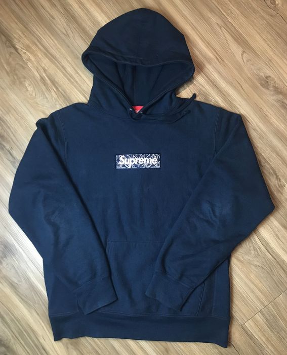 Supreme Supreme Bandana Box Logo Hooded Sweatshirt | Grailed