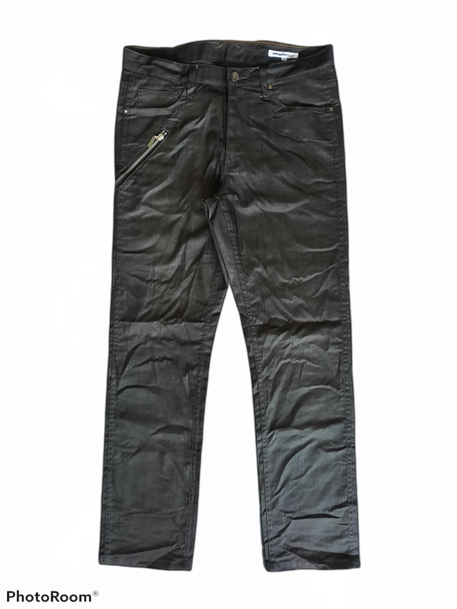 image of Archival Clothing Semantic Design Zipper Punk Rock Color Jeans, Men's (Size 31)