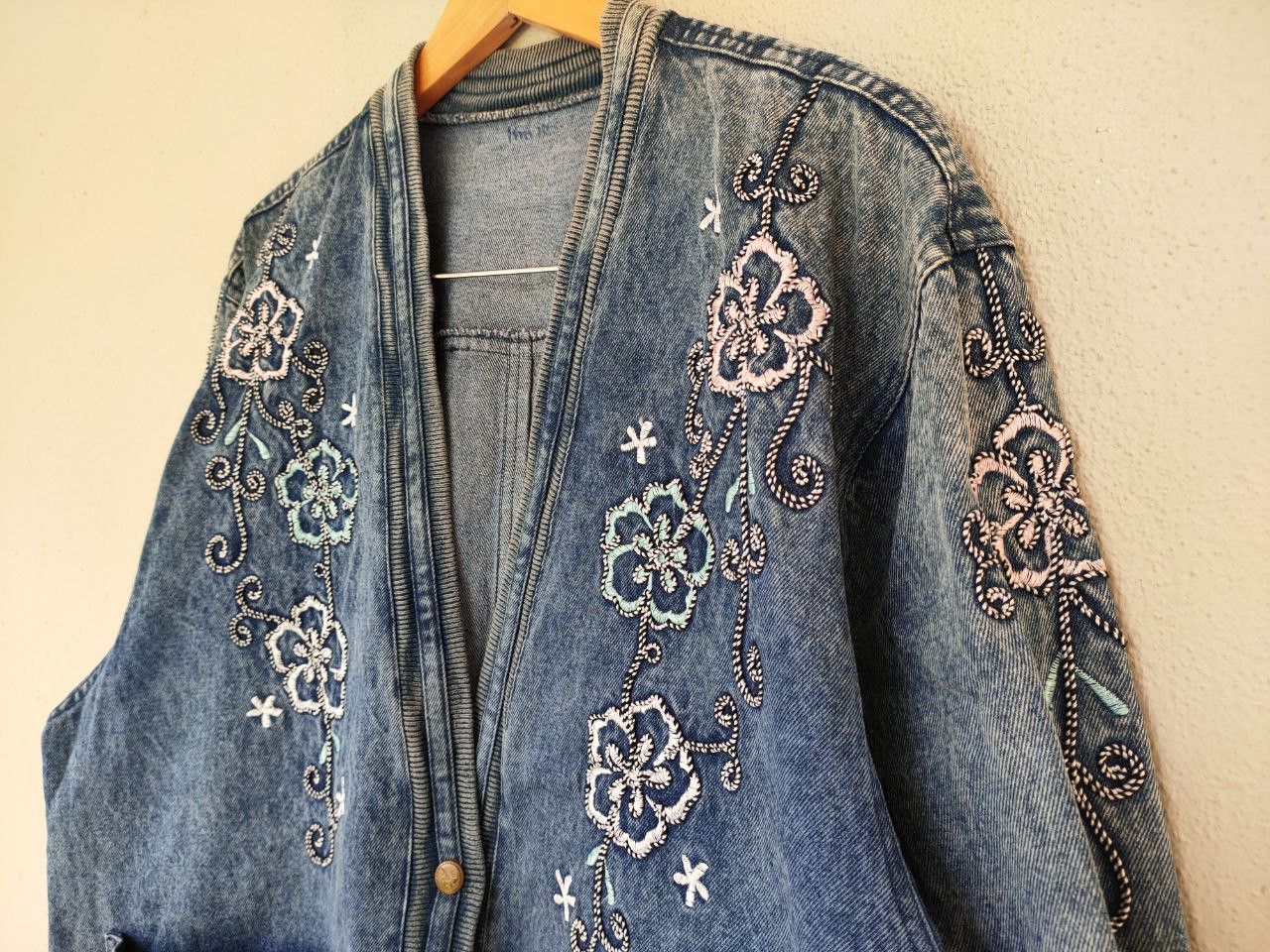 Japanese Brand Denim Cardigan Size US L / EU 52-54 / 3 - 3 Thumbnail