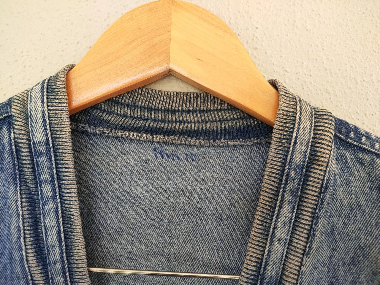 Japanese Brand Denim Cardigan Size US L / EU 52-54 / 3 - 5 Thumbnail