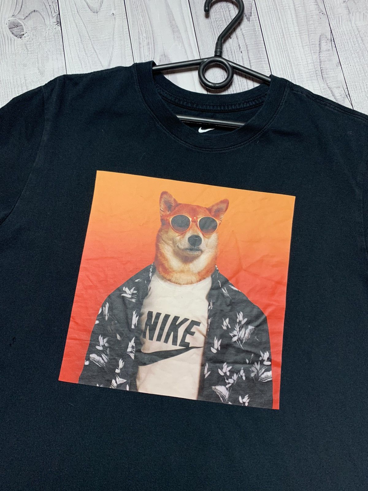 Nike tee Box logo Fox Rare size M Tops