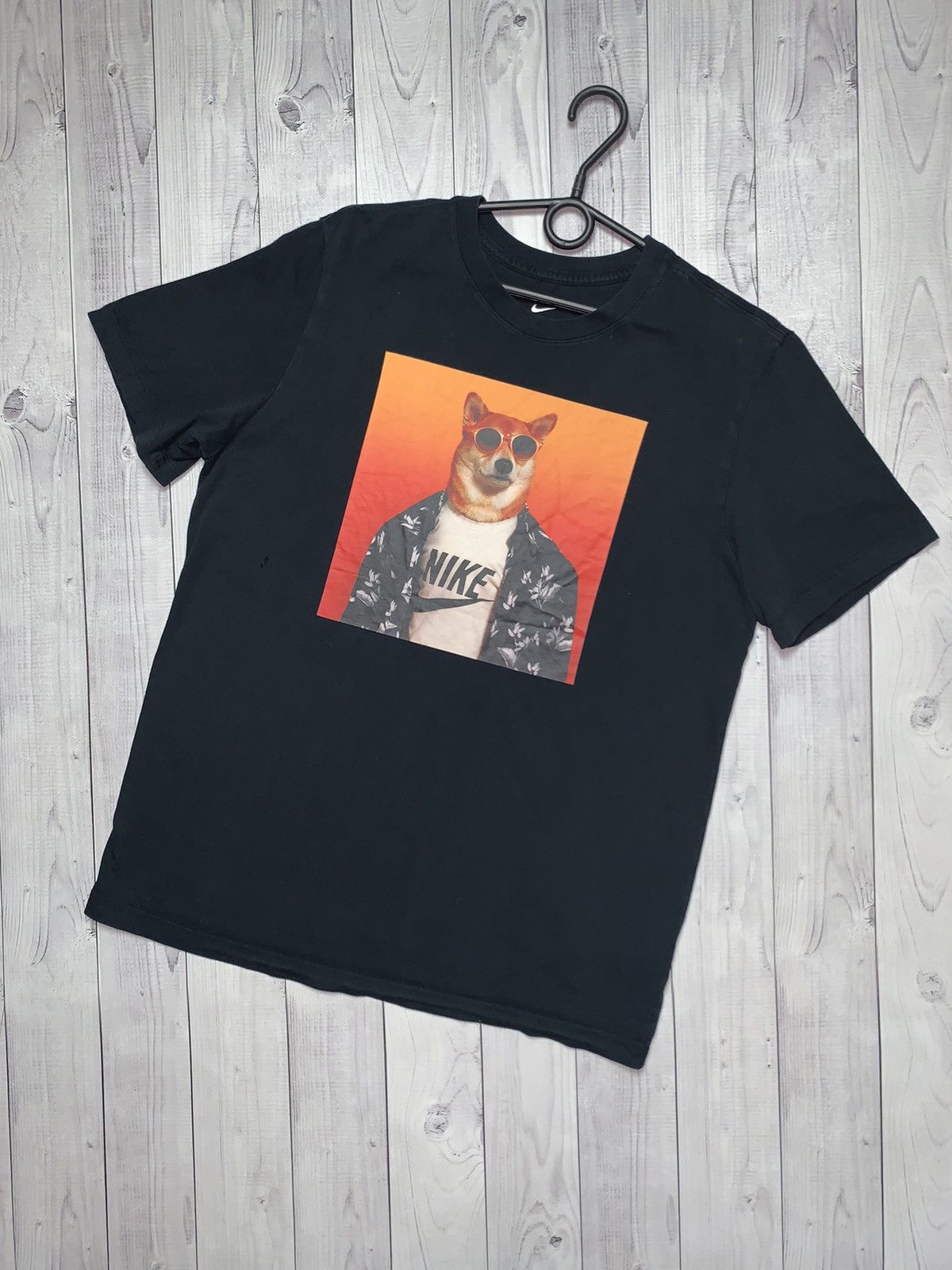 Nike × Vintage Nike tee Box logo Fox Rare size M Size US M / EU 48-50 / 2 - 2 Thumbnail