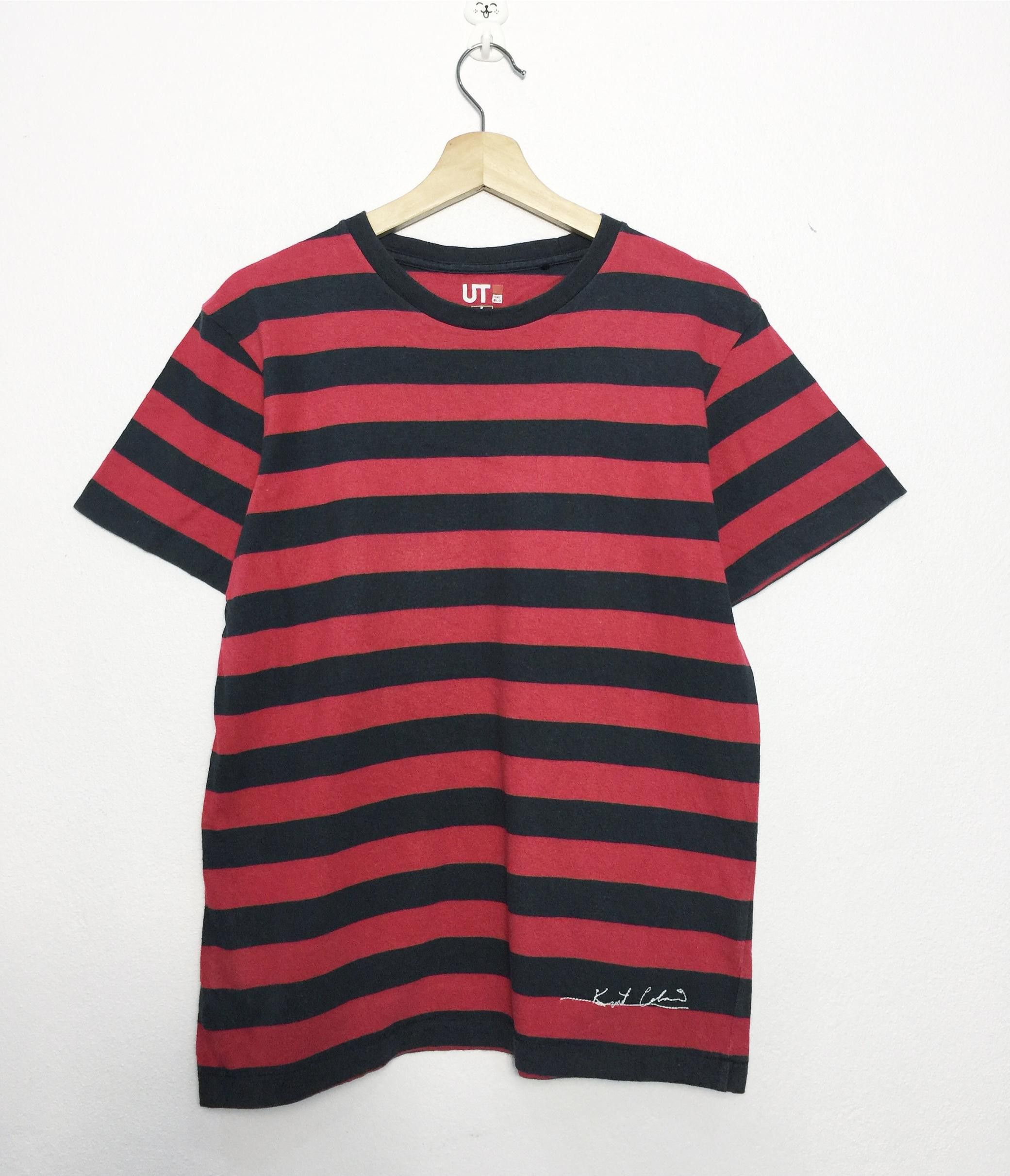 Nirvana Rare Uniqlo X Kurt Cobain Nirvana Stripes Tees Size US S / EU 44-46 / 1 - 2 Thumbnail