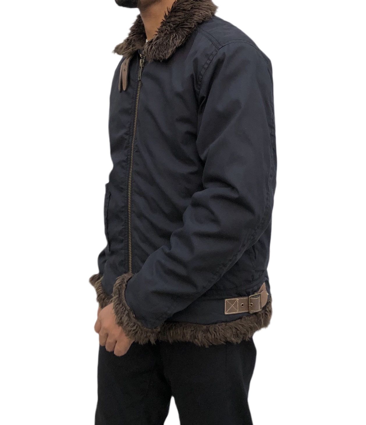 Japanese Brand Mei by Outdoor Legacy Lined Sherpa Buckle Jacket Size US M / EU 48-50 / 2 - 3 Thumbnail