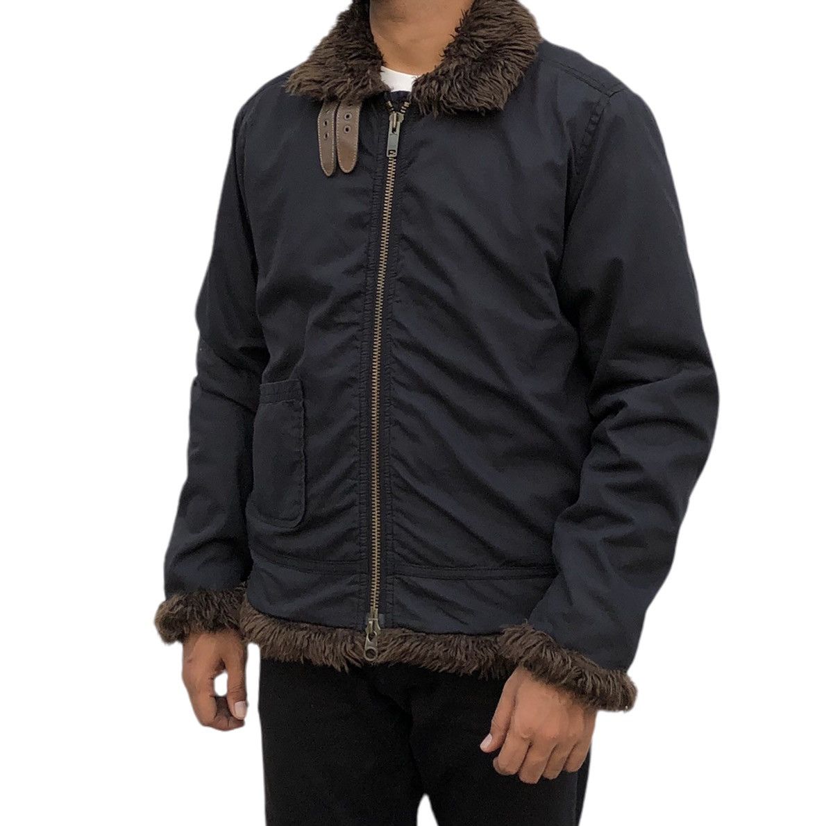 Japanese Brand Mei by Outdoor Legacy Lined Sherpa Buckle Jacket Size US M / EU 48-50 / 2 - 1 Thumbnail