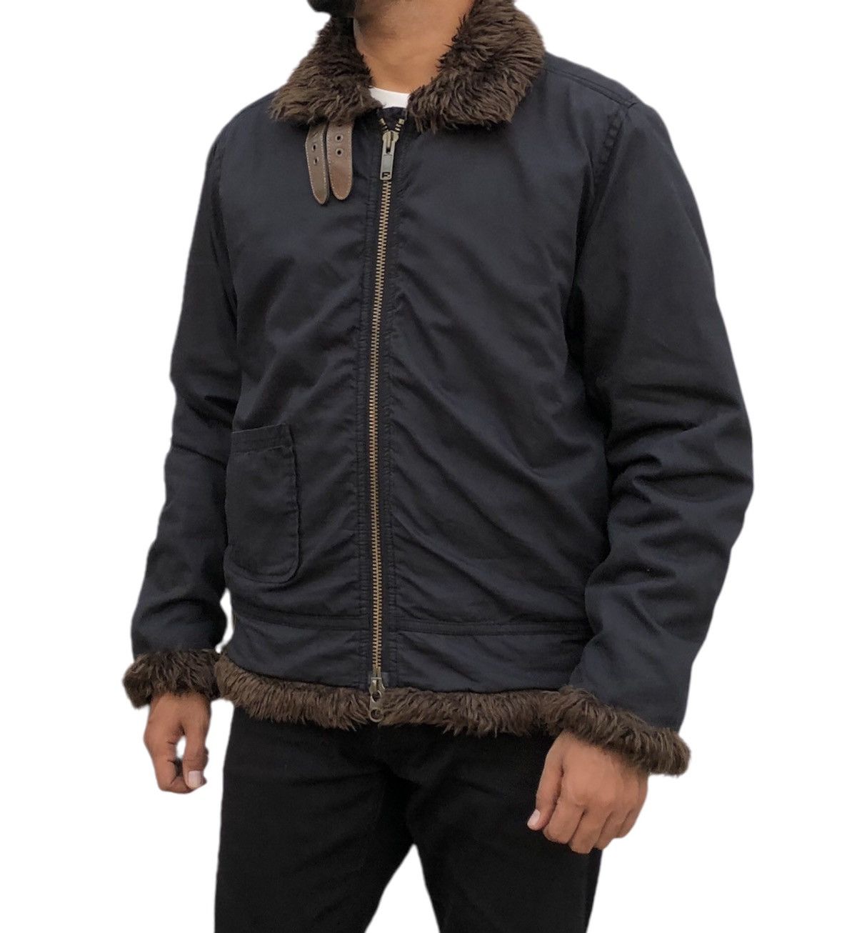 Japanese Brand Mei by Outdoor Legacy Lined Sherpa Buckle Jacket Size US M / EU 48-50 / 2 - 4 Thumbnail
