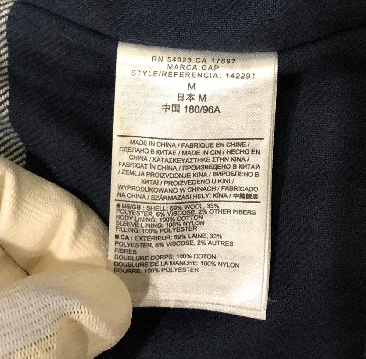 Gap Gap Men’s Winter Wool Style Jacket Size US M / EU 48-50 / 2 - 13 Thumbnail