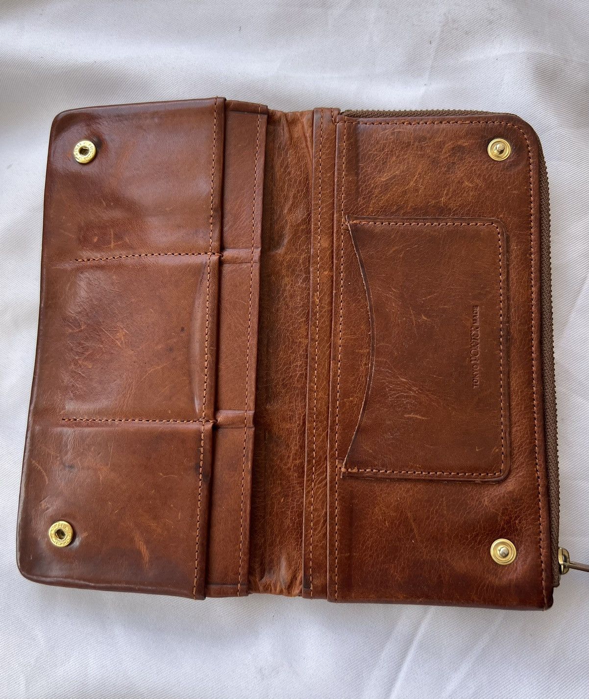 Porter Vintage Porter Japan Patina Horsehide Leather Biker Wallet Size ONE SIZE - 7 Thumbnail