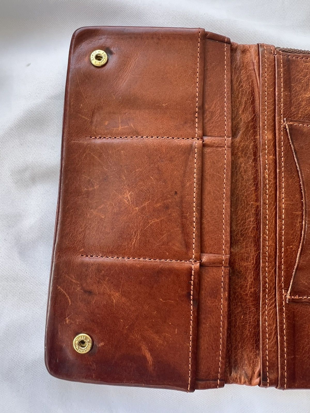 Porter Vintage Porter Japan Patina Horsehide Leather Biker Wallet Size ONE SIZE - 8 Thumbnail