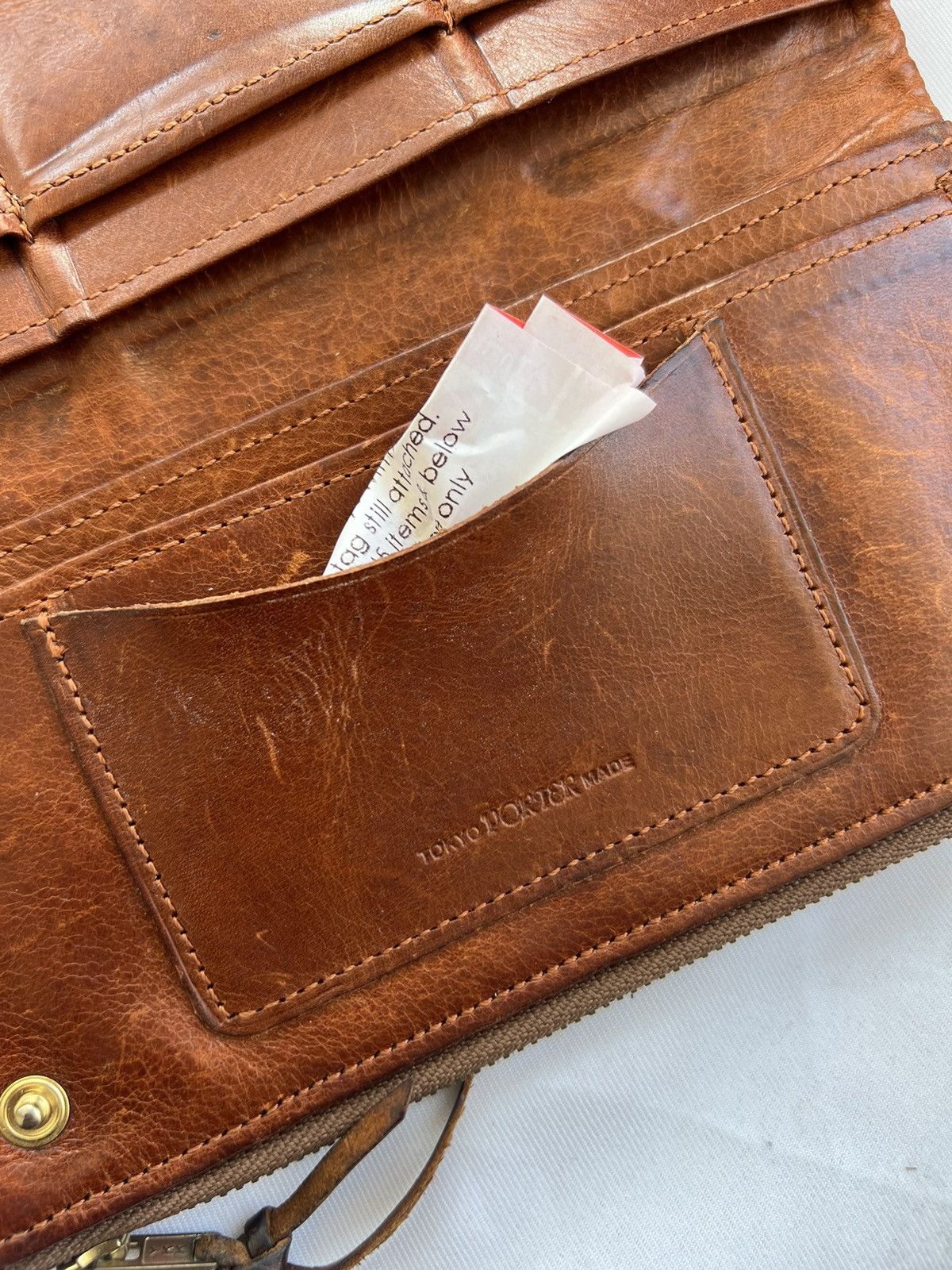 Porter Vintage Porter Japan Patina Horsehide Leather Biker Wallet Size ONE SIZE - 16 Thumbnail