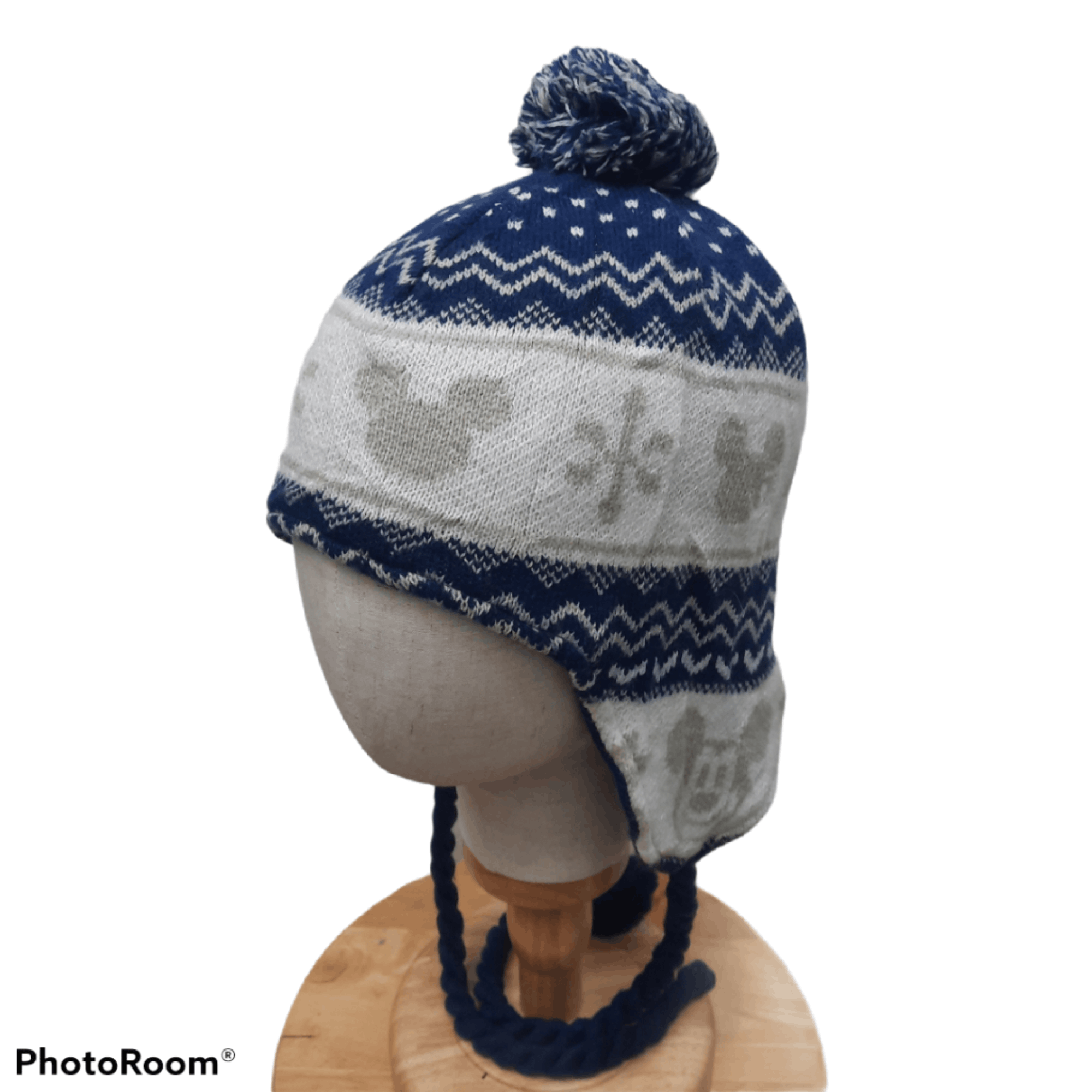 image of Free Style x Mickey Mouse Disney Mickey Mouse Knitted Earflap Beanie Hat, Men's