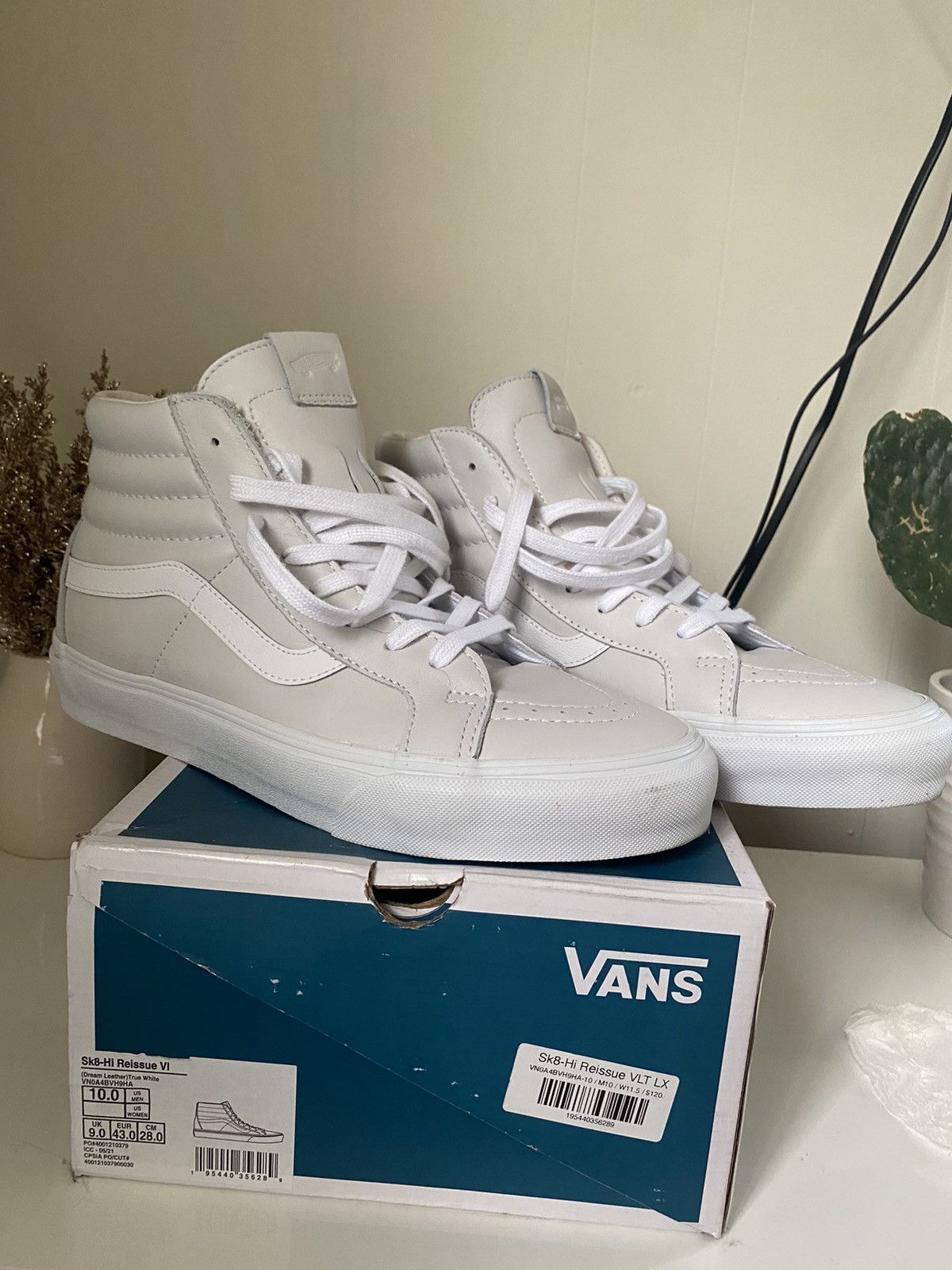Vans Sk 8 Hi White Leather | Grailed display picture 2