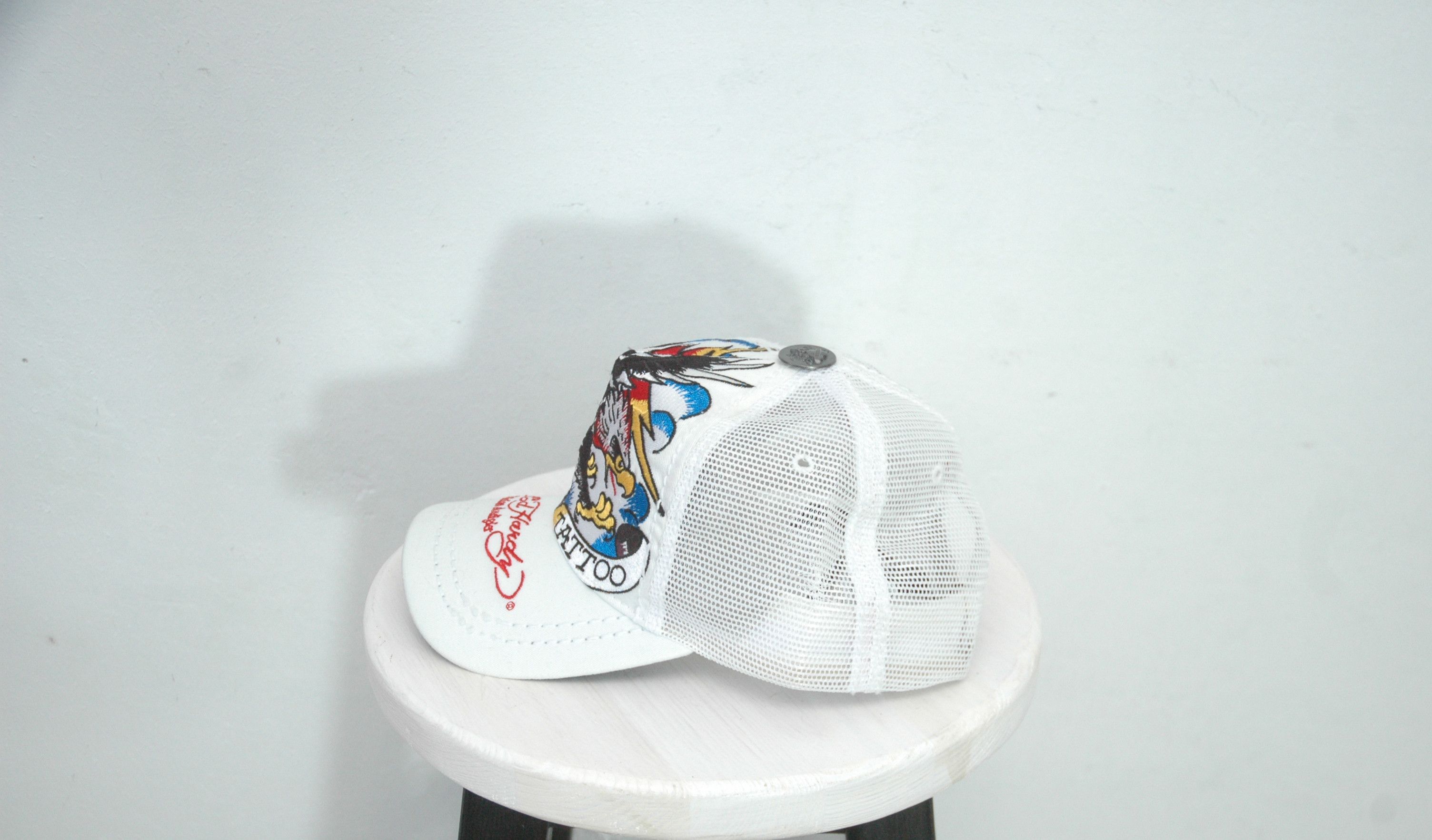 Ed Hardy NWT Ed Hardy Christian Audigier 77 Tattoo Eagle Cap Size ONE SIZE - 3 Thumbnail