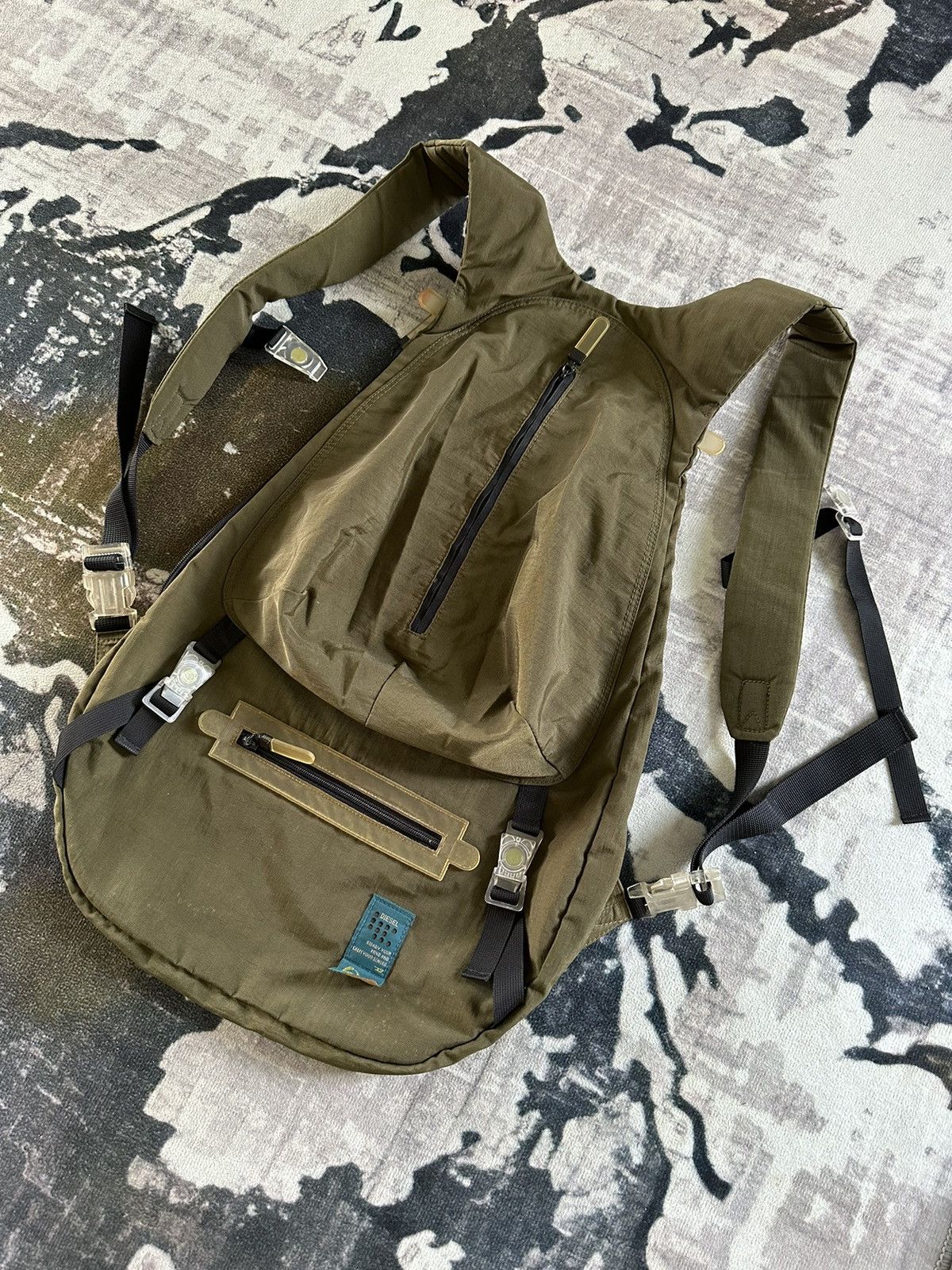 Diesel Rare Vintage Diesel ballistic nylon parachute bag Size ONE SIZE - 2 Thumbnail