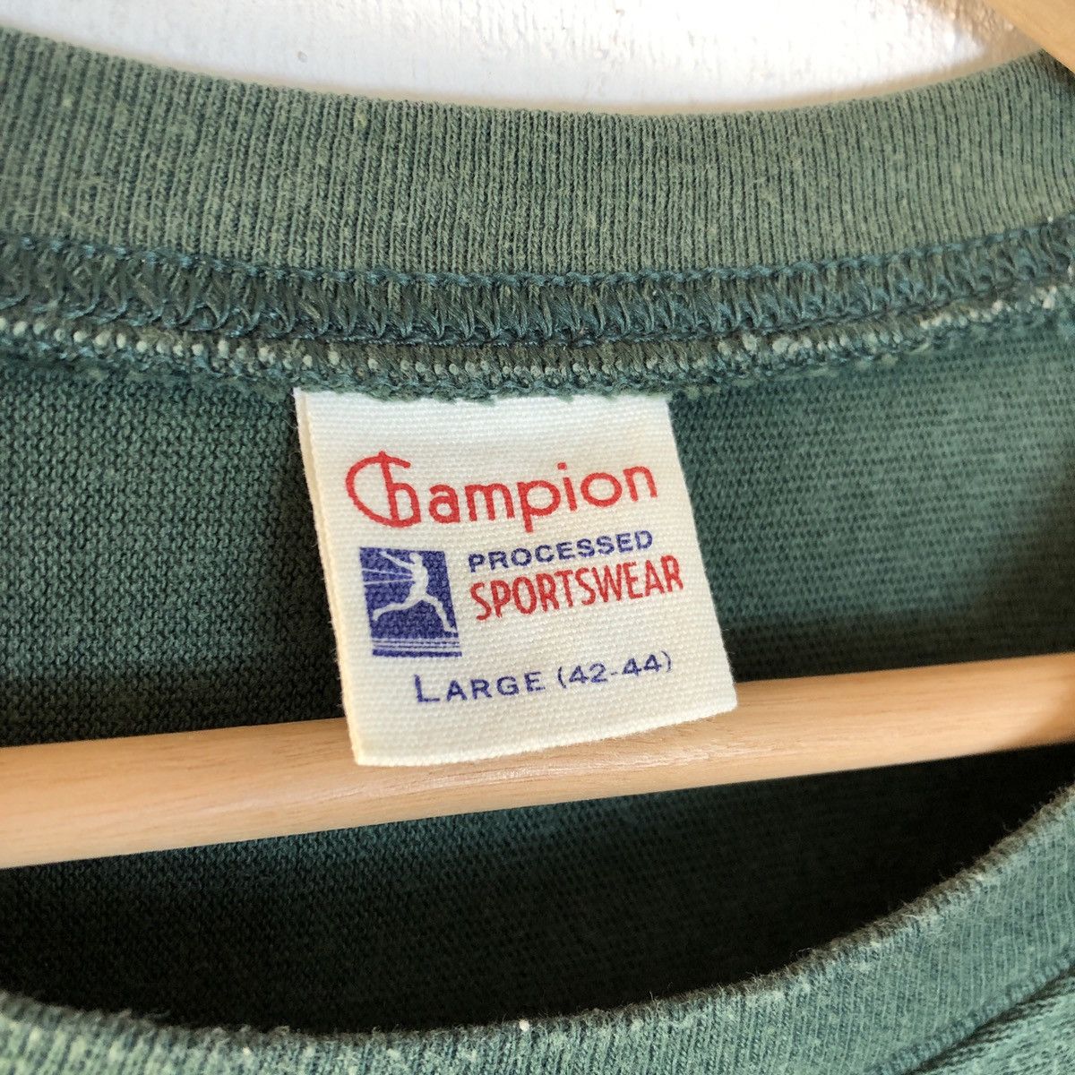 Beams Plus × Champion × Vintage Vintage Champion Running Man Vermont Cross Country Raglan Size US L / EU 52-54 / 3 - 8 Thumbnail