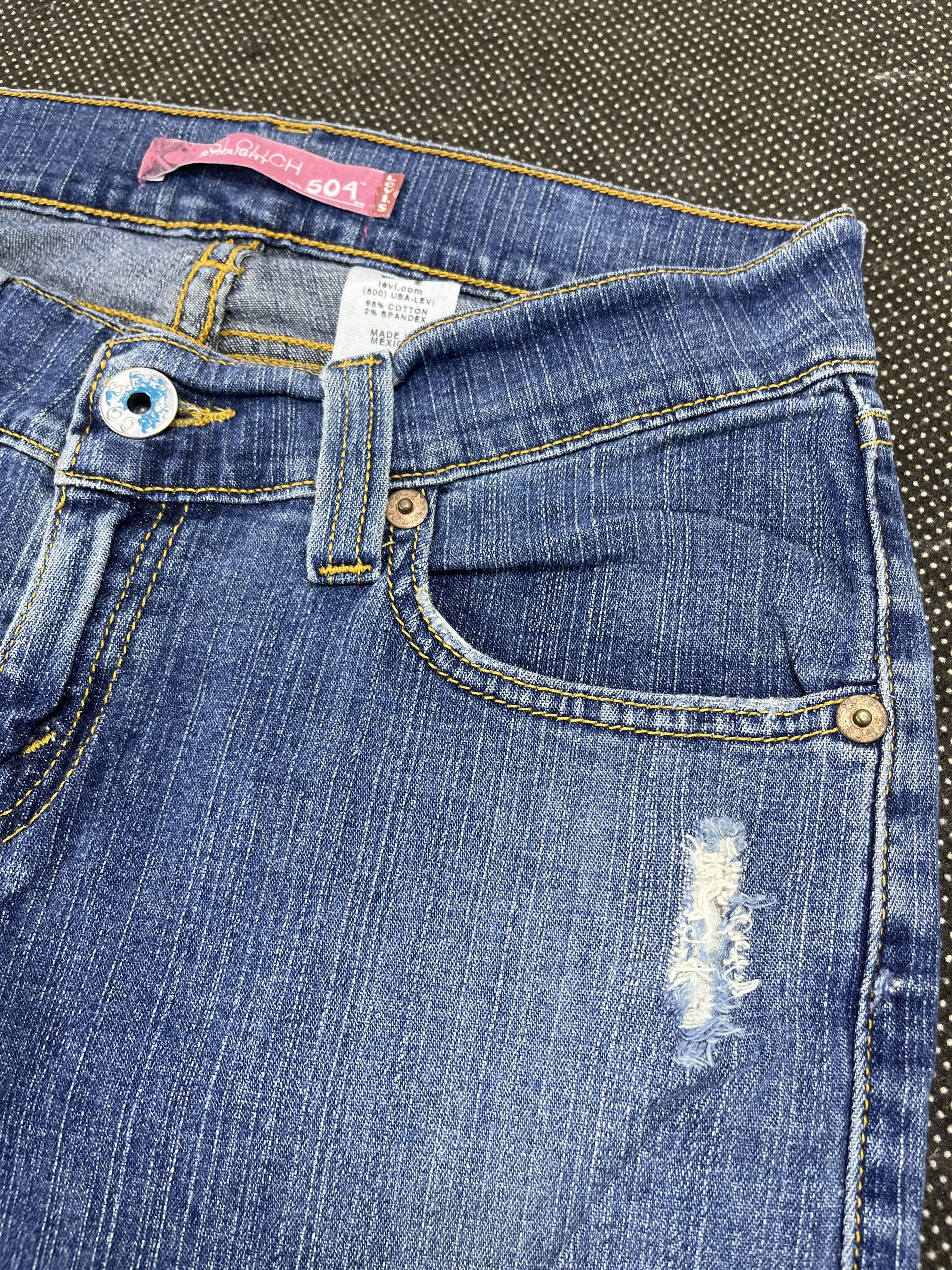 Levi's × Vintage Vintage Levi's 504 Slouch Straight Jeans - JP003 Size 31" - 6 Thumbnail