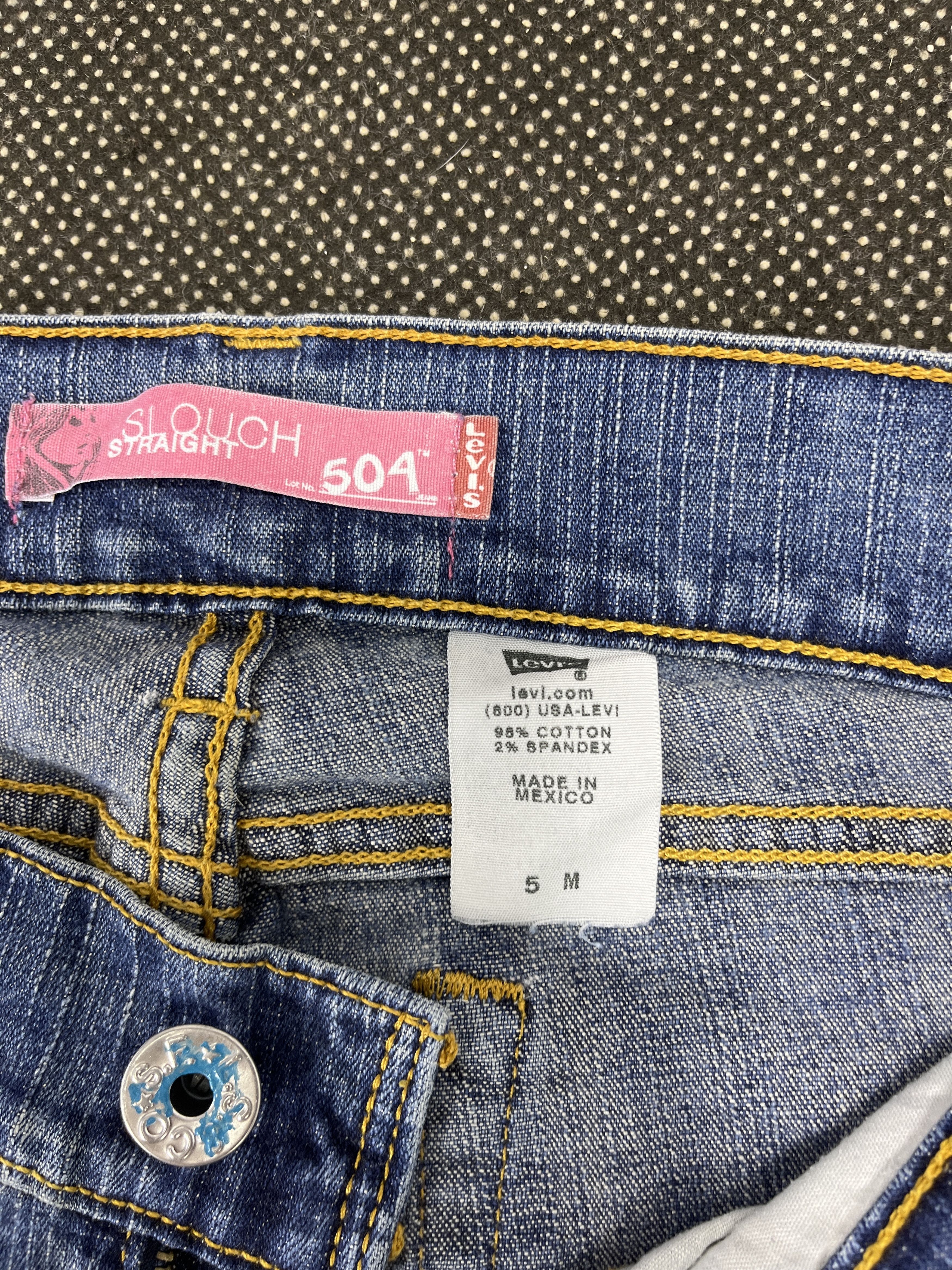 Levi's × Vintage Vintage Levi's 504 Slouch Straight Jeans - JP003 Size 31" - 8 Thumbnail