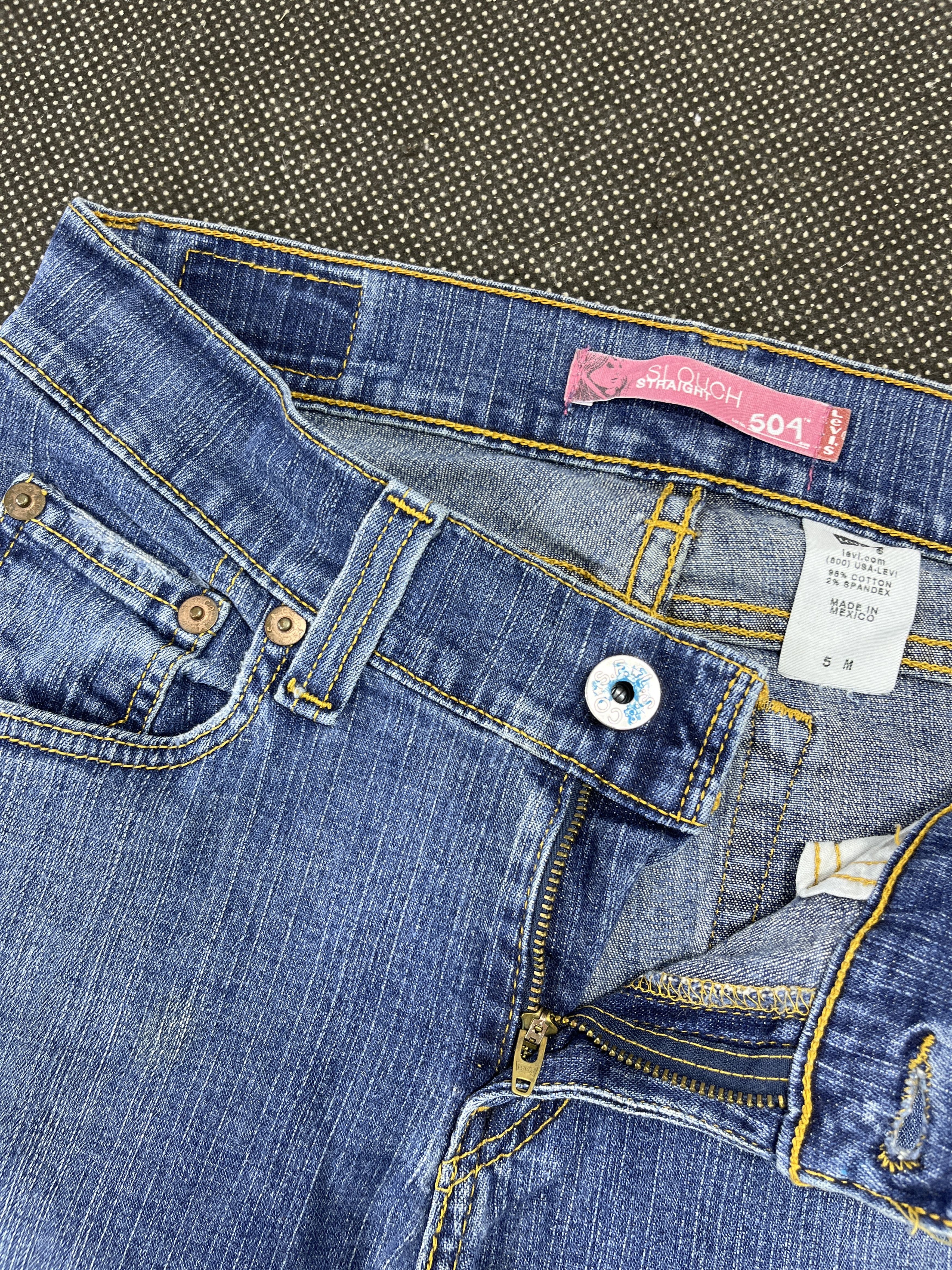 Levi's × Vintage Vintage Levi's 504 Slouch Straight Jeans - JP003 Size 31" - 7 Thumbnail