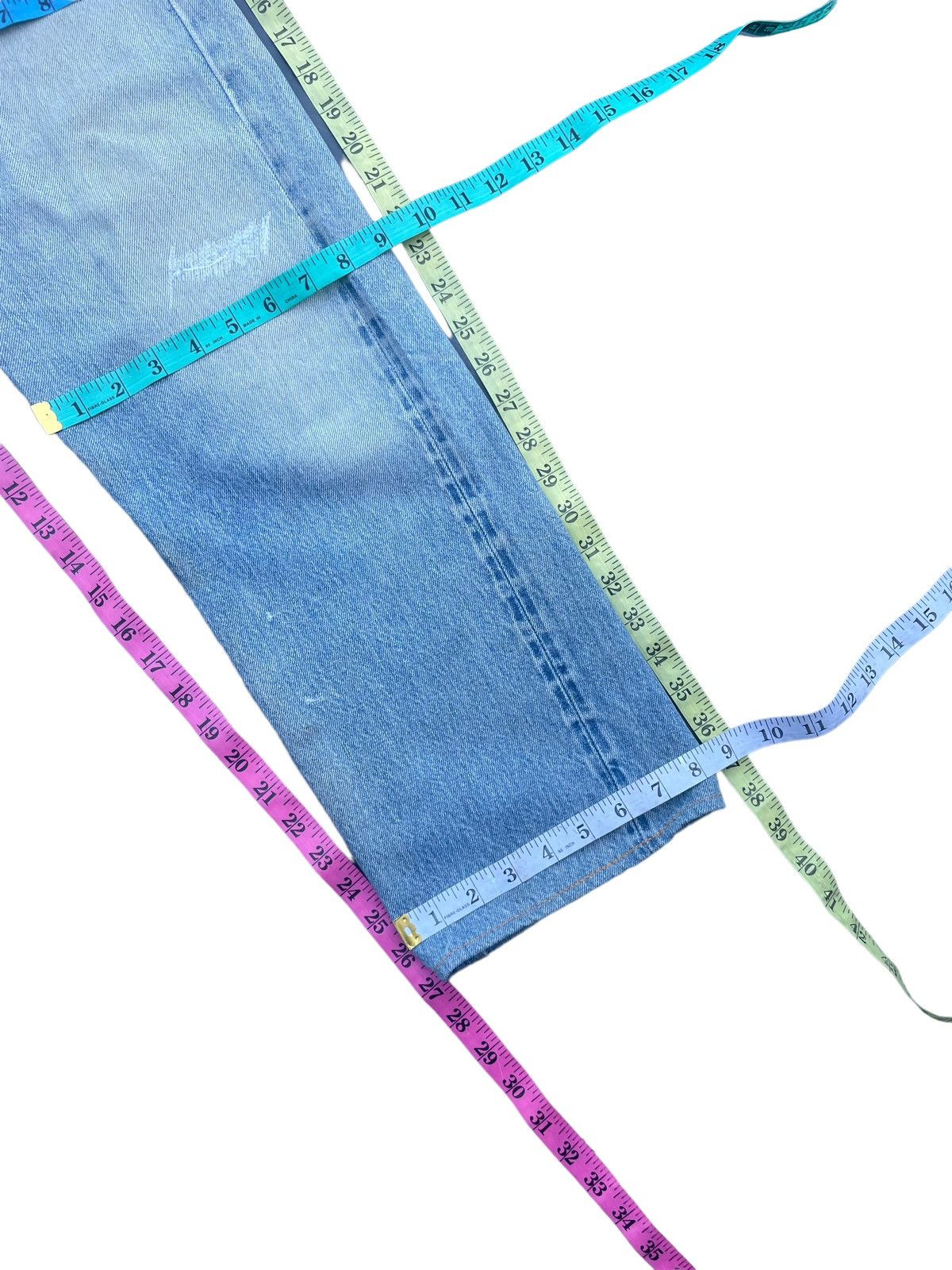Levi's × Vintage Vintage 1978 Levis 501 e Selvedge Distresed & Rework Size US 31 - 23 Thumbnail