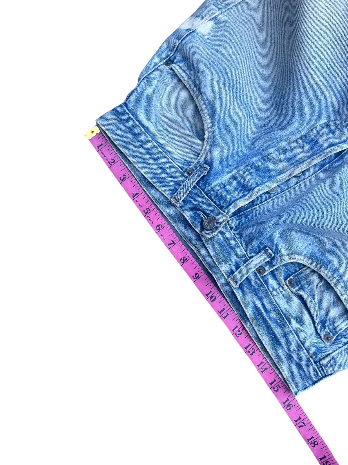 Levi's × Vintage Vintage 1978 Levis 501 e Selvedge Distresed & Rework Size US 31 - 21 Thumbnail