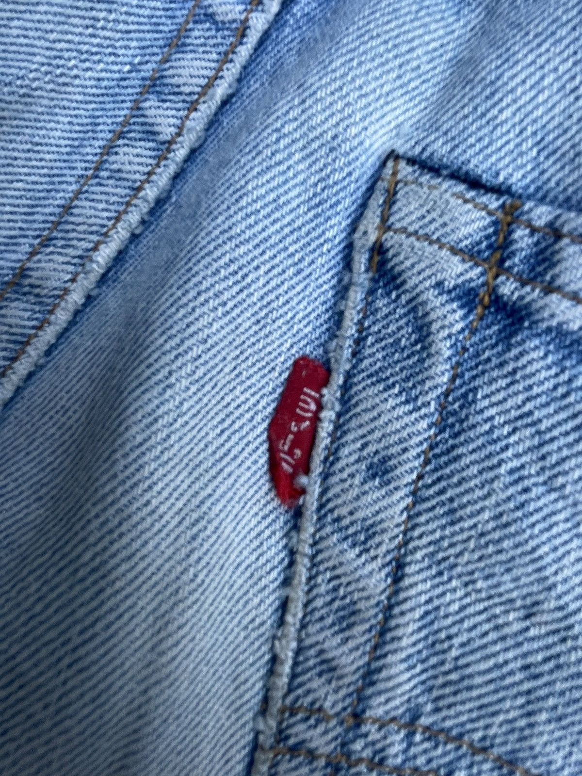 Levi's × Vintage Vintage 1978 Levis 501 e Selvedge Distresed & Rework Size US 31 - 18 Thumbnail