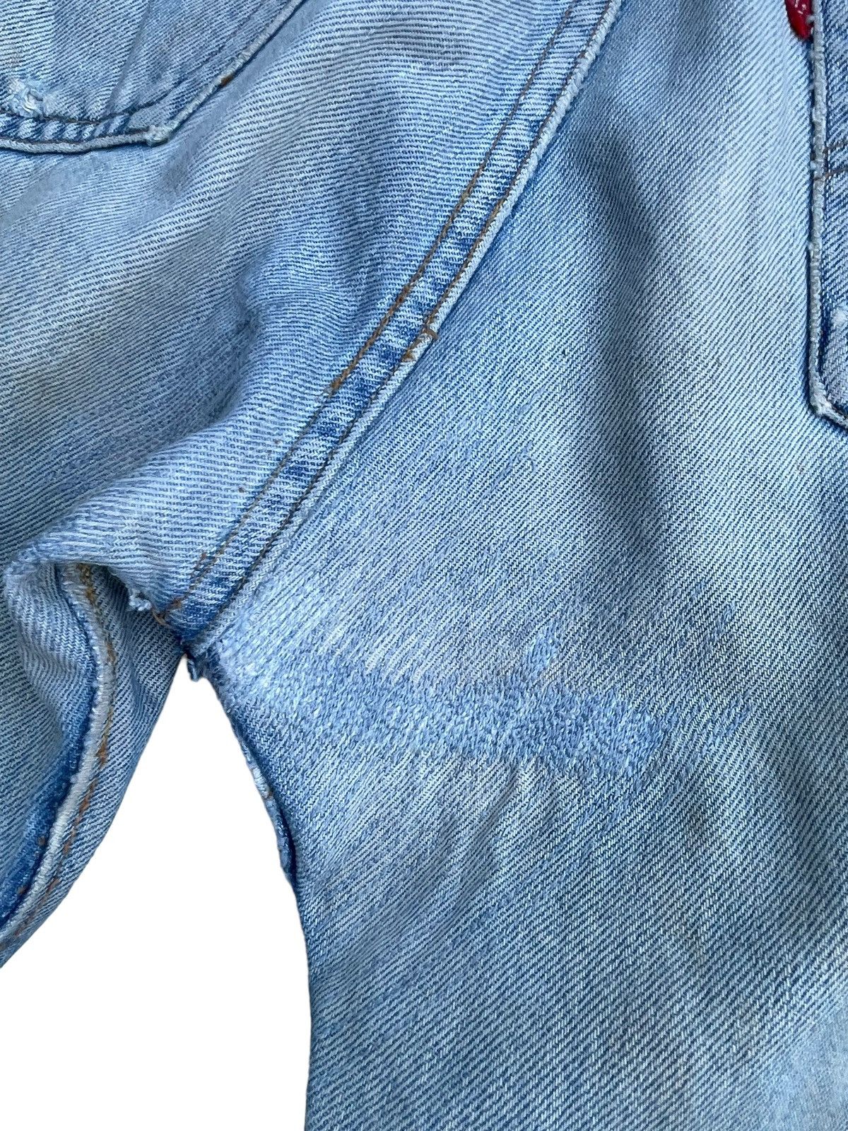Levi's × Vintage Vintage 1978 Levis 501 e Selvedge Distresed & Rework Size US 31 - 14 Thumbnail