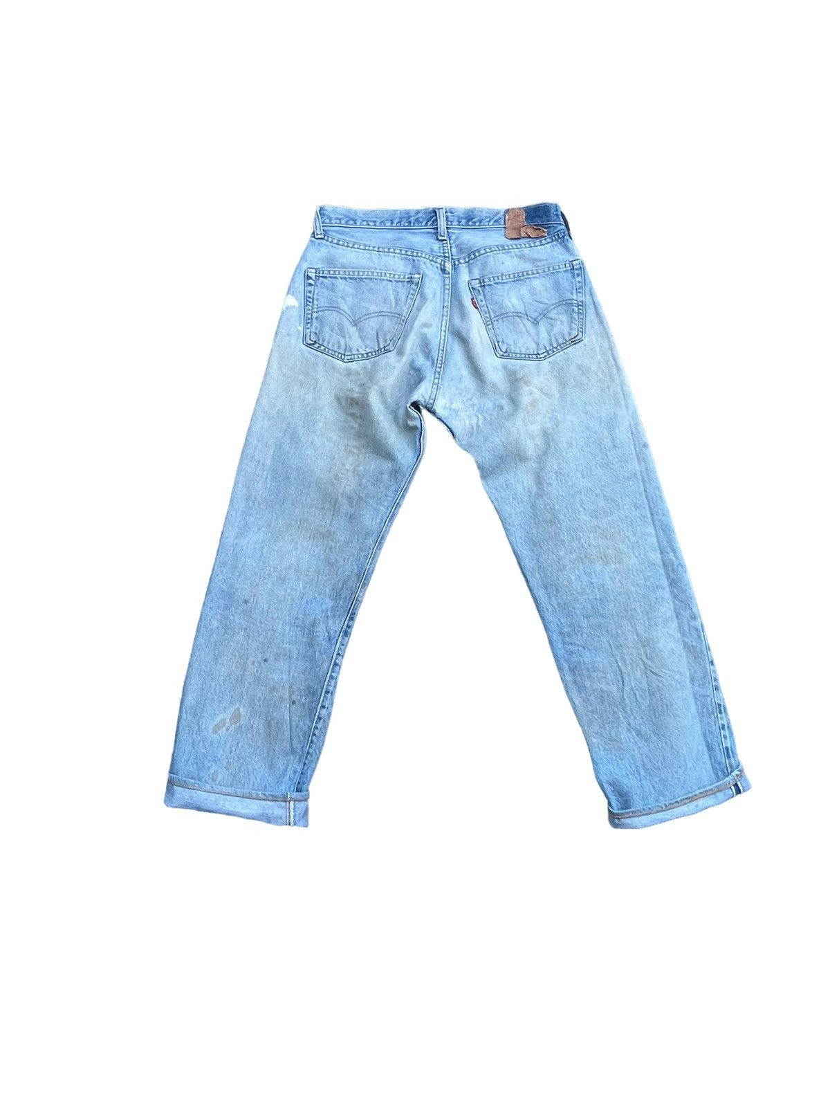 Levi's × Vintage Vintage 1978 Levis 501 e Selvedge Distresed & Rework Size US 31 - 8 Thumbnail