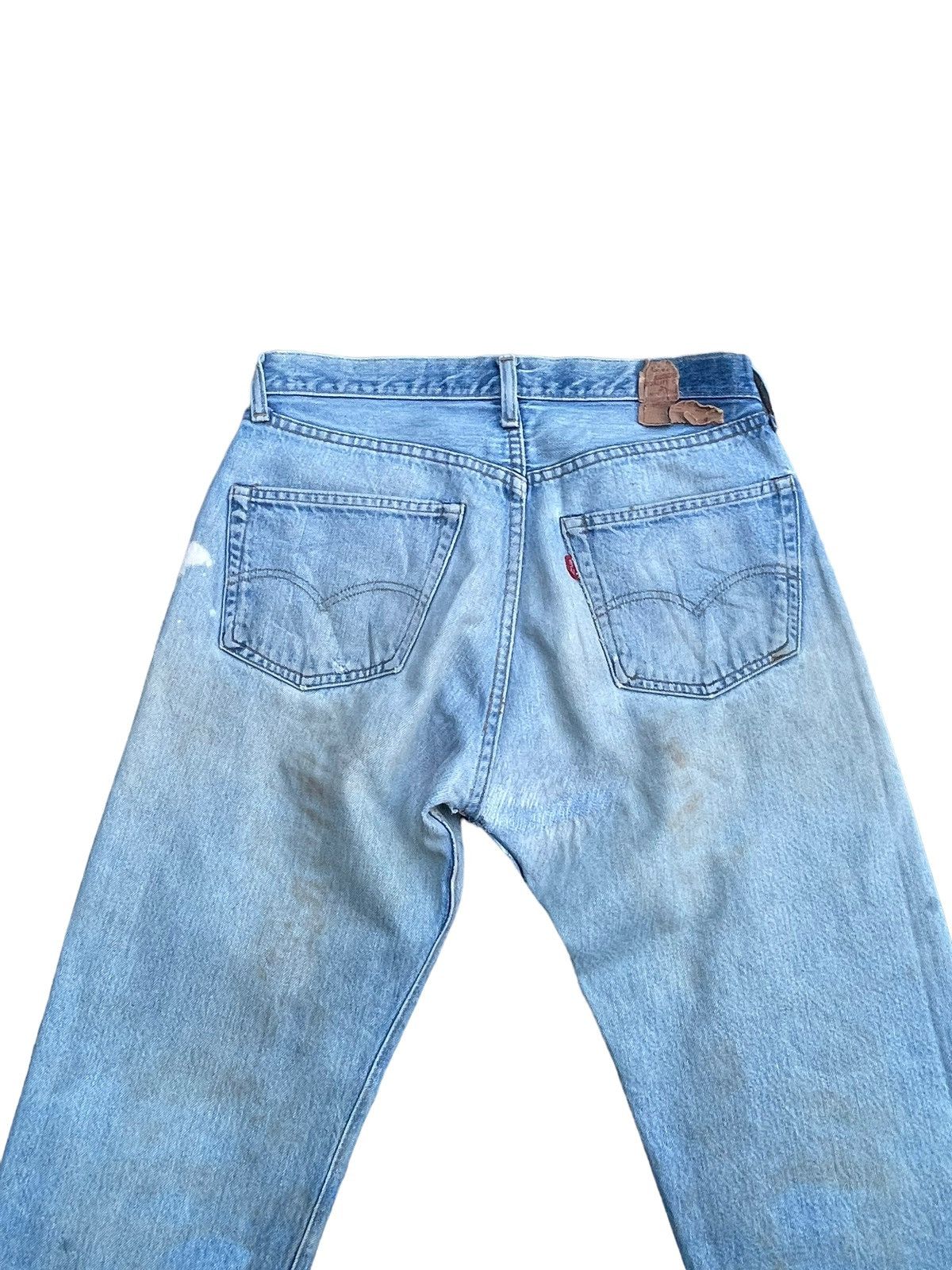 Levi's × Vintage Vintage 1978 Levis 501 e Selvedge Distresed & Rework Size US 31 - 11 Thumbnail