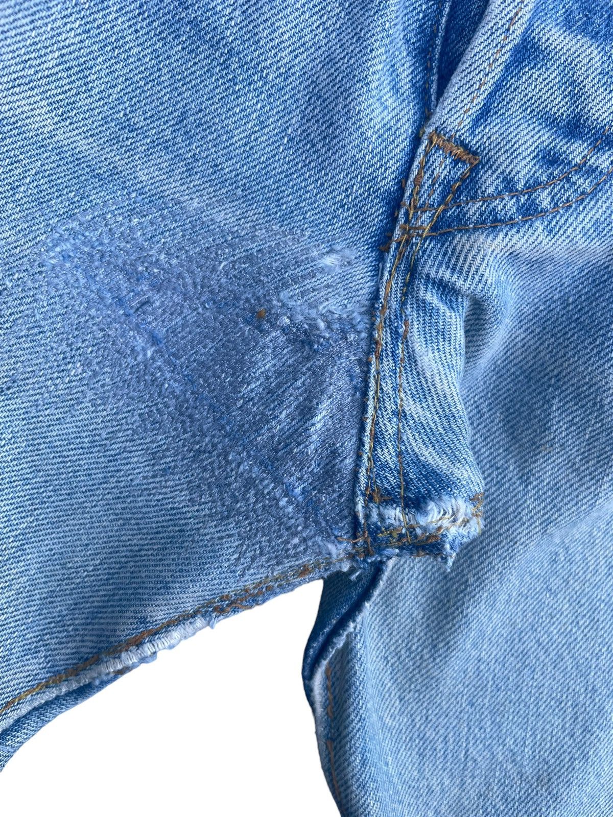 Levi's × Vintage Vintage 1978 Levis 501 e Selvedge Distresed & Rework Size US 31 - 5 Thumbnail