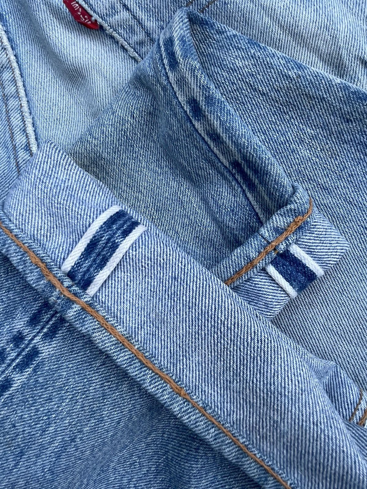Levi's × Vintage Vintage 1978 Levis 501 e Selvedge Distresed & Rework Size US 31 - 16 Thumbnail